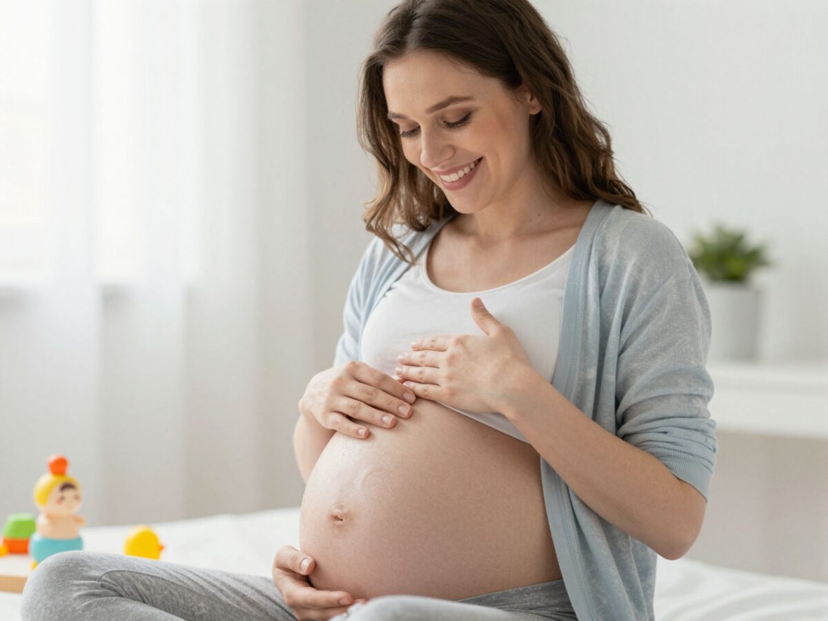 A terhesség tizenhetedik hete: a baba már az ujját is szopja