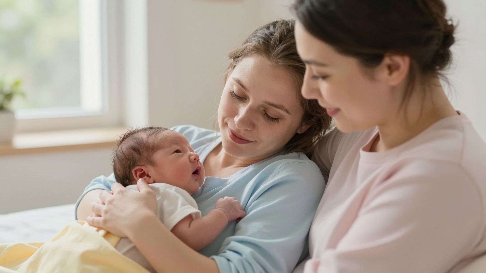A hüvely rugalmassága lehetővé teszi a szülést.