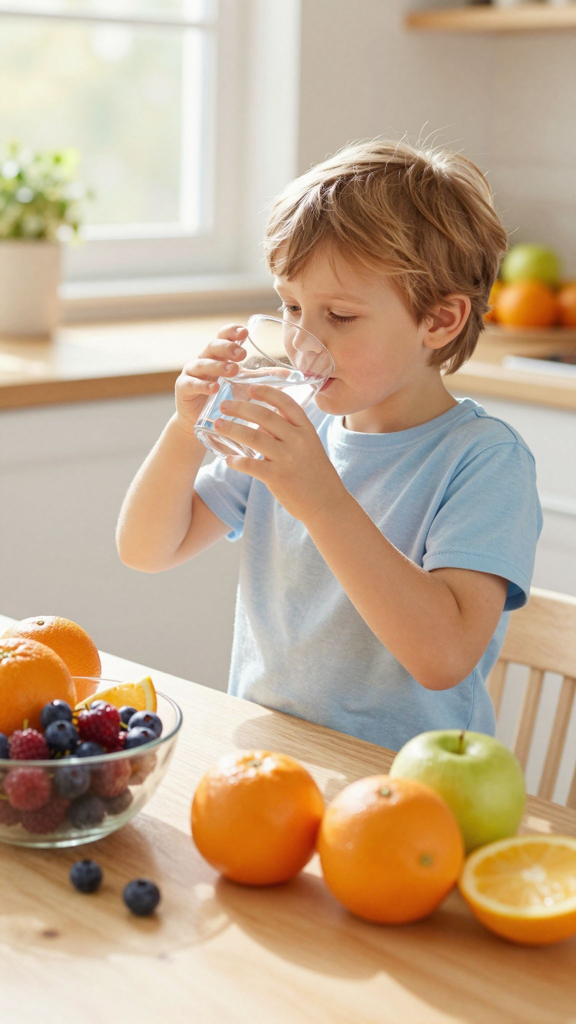 A víz segít fenntartani a megfelelő hidratációt gyermekeknél.