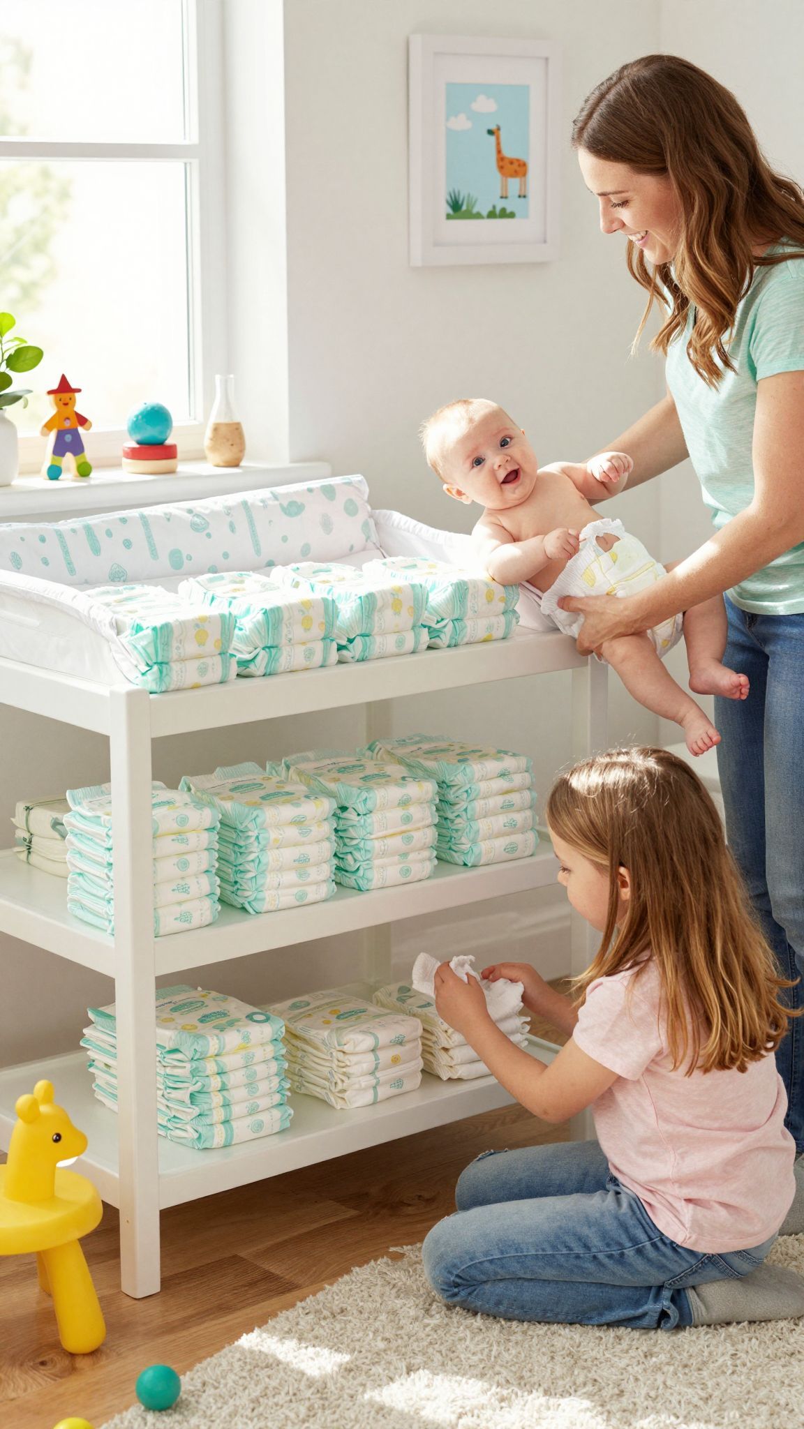 A környezetbarát pelenkák csökkentik a hulladéktermelést.