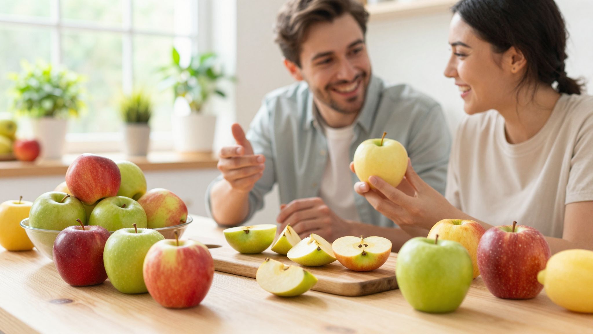 Az alma gazdag rostban és vitaminokban, különösen C-vitaminban.