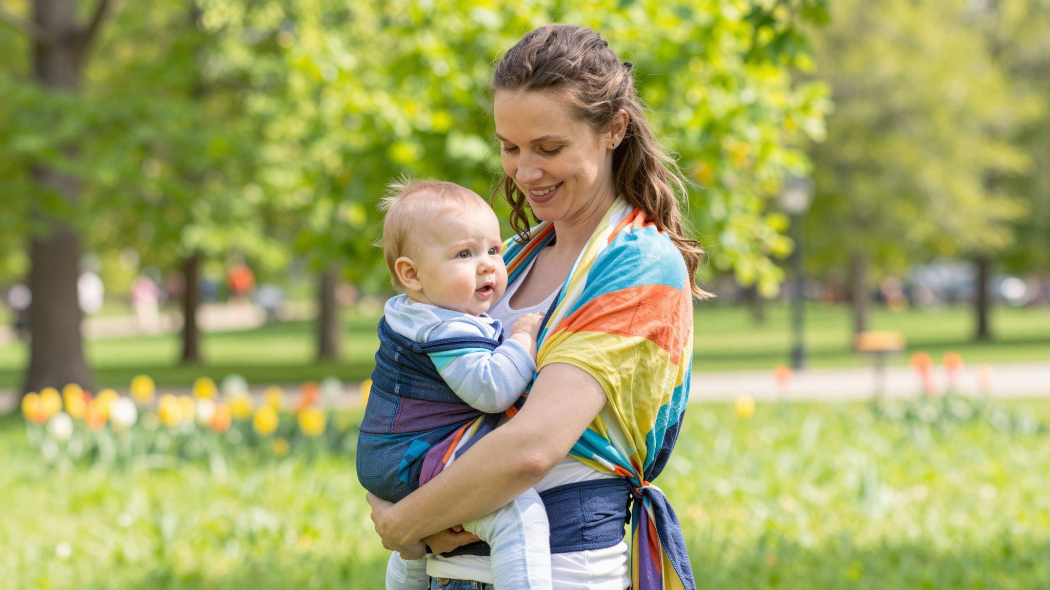 A hordozás elősegíti az anya gyorsabb felépülését.