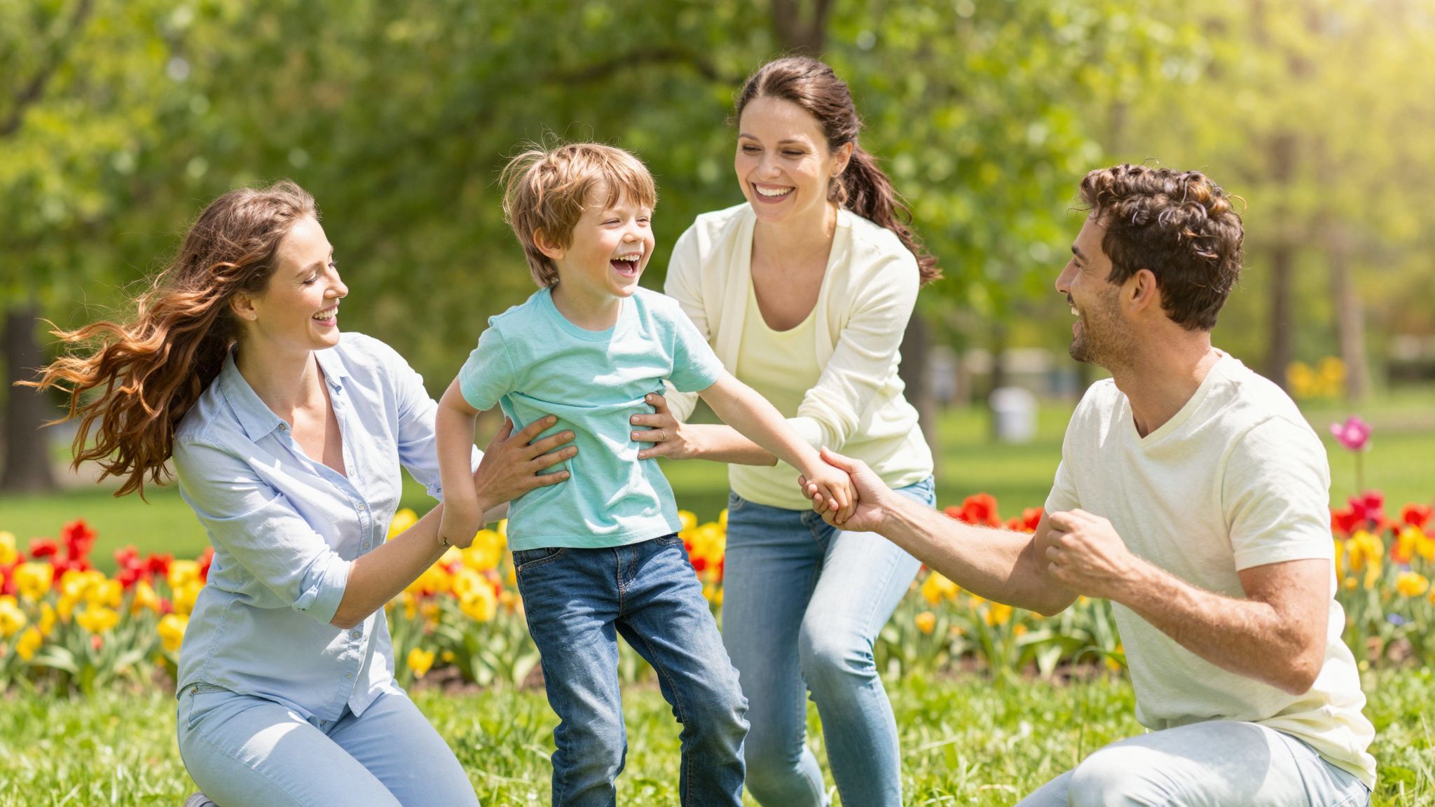 Egy gyermek boldogsága mélyebb kötelékeket teremt a családban.