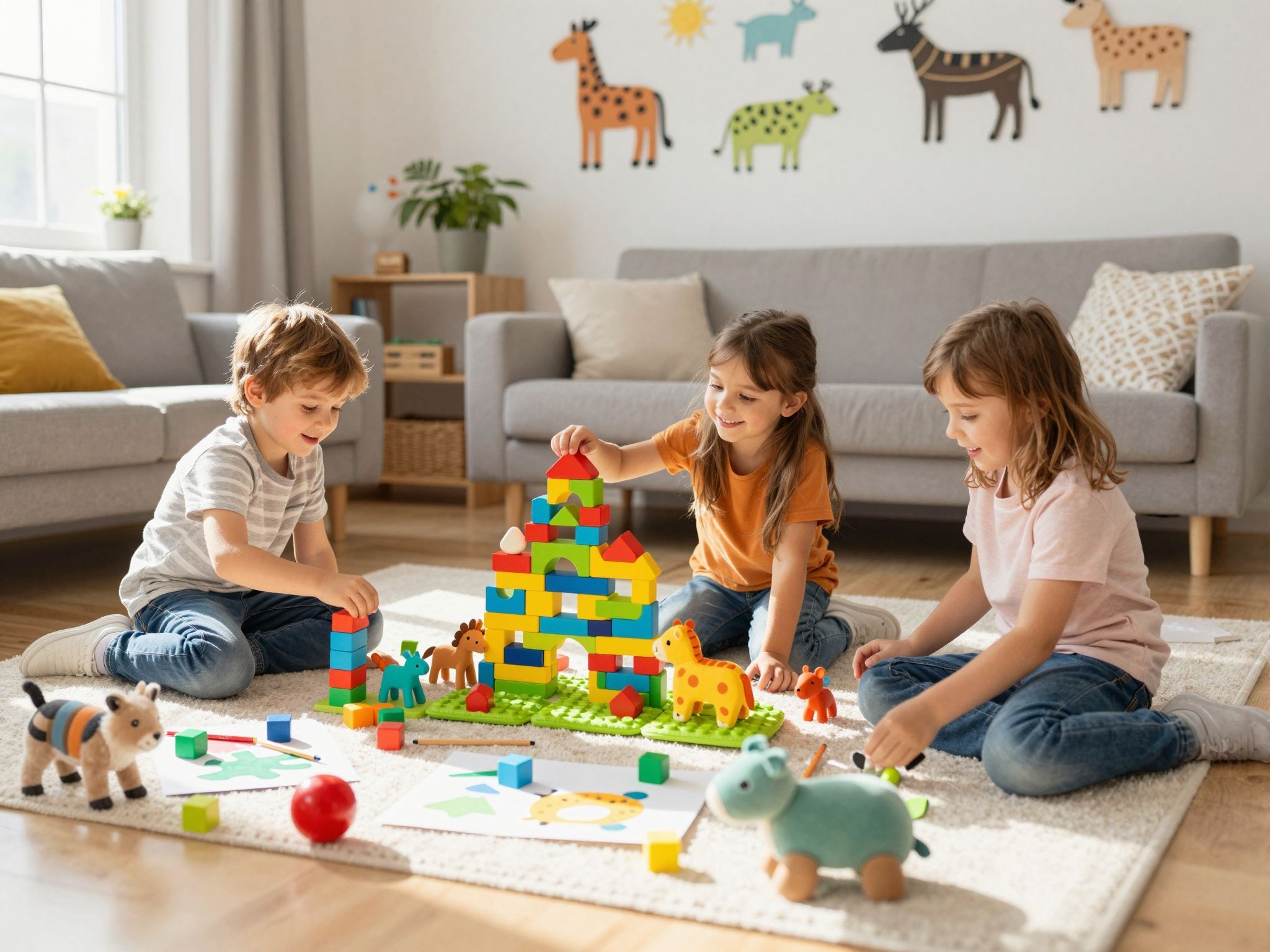 A kreatív állatos játékok fejlesztik a gyerekek képzelőerejét.