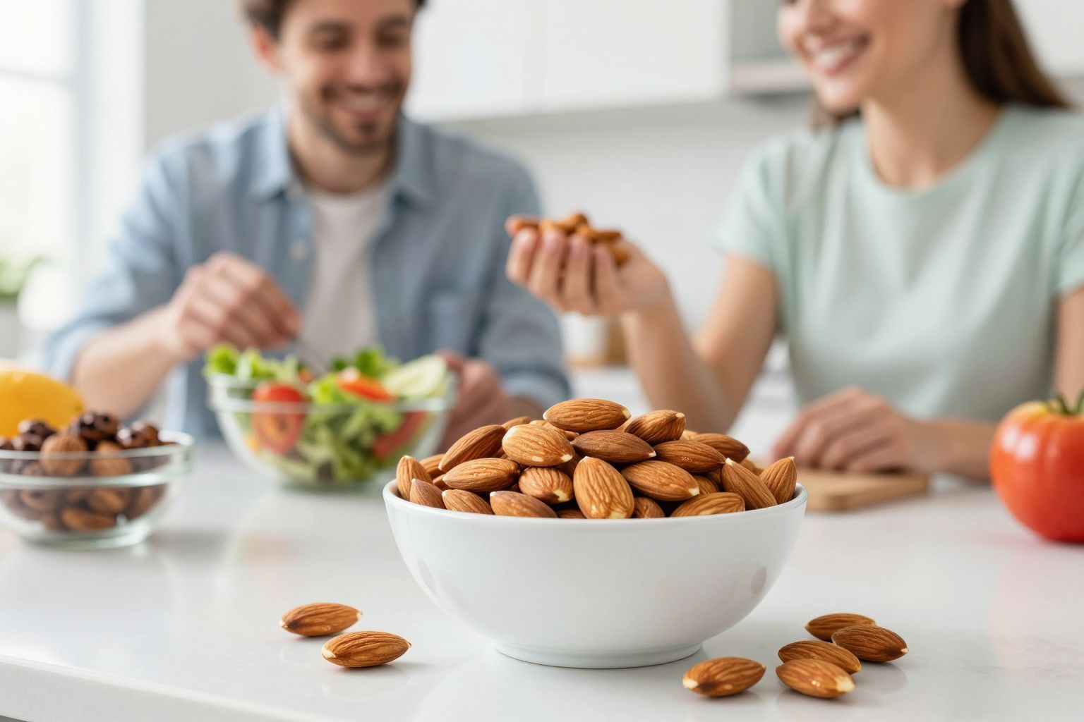 A mandula segíti a telítettség érzését fogyókúra alatt.