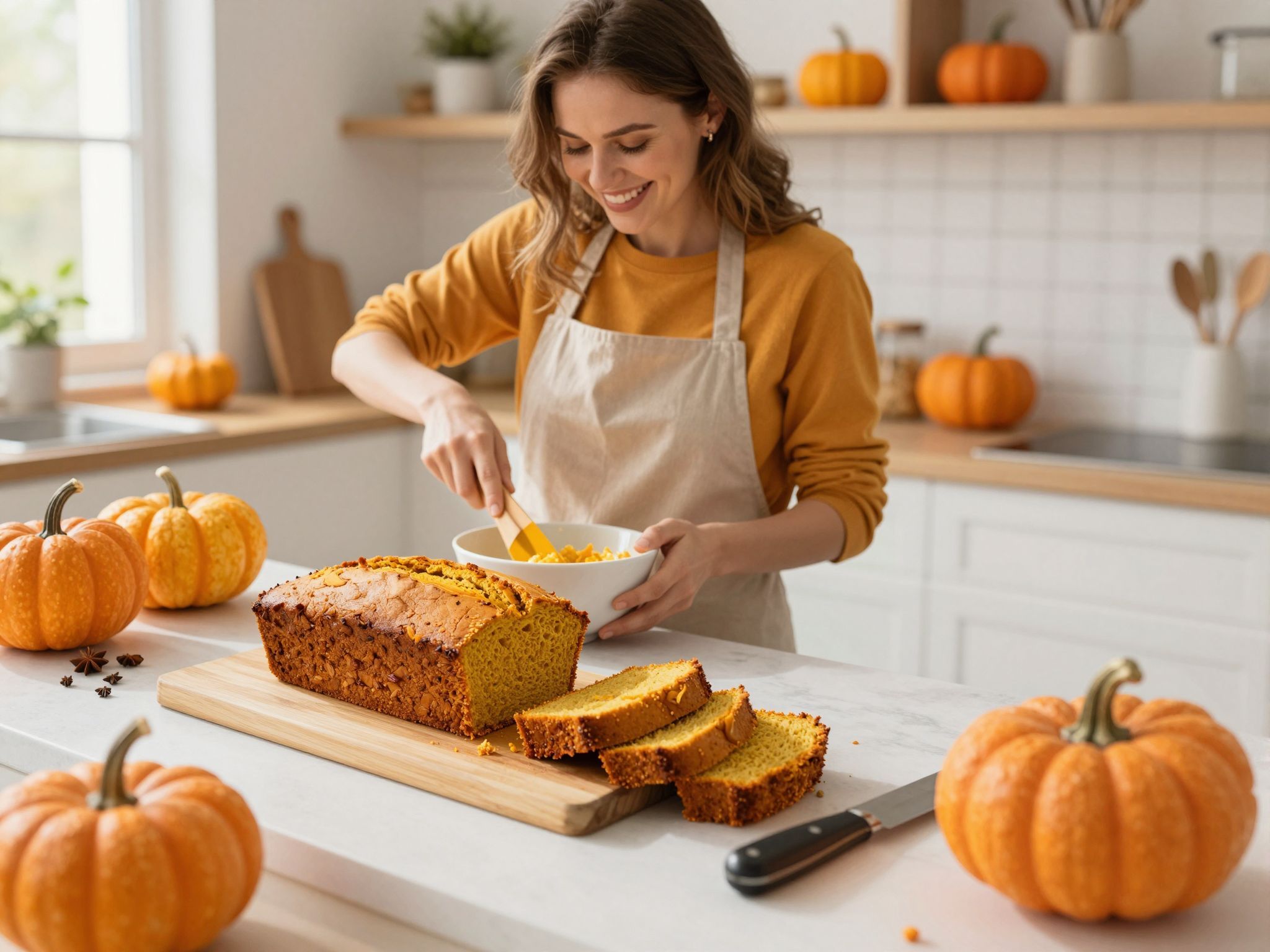 A sütőtökös kenyér ideális őszi reggelikhez és desszertekhez.
