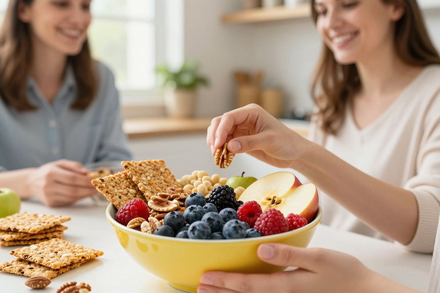 A kiegyensúlyozott snackek segítik a stabil vércukorszintet.