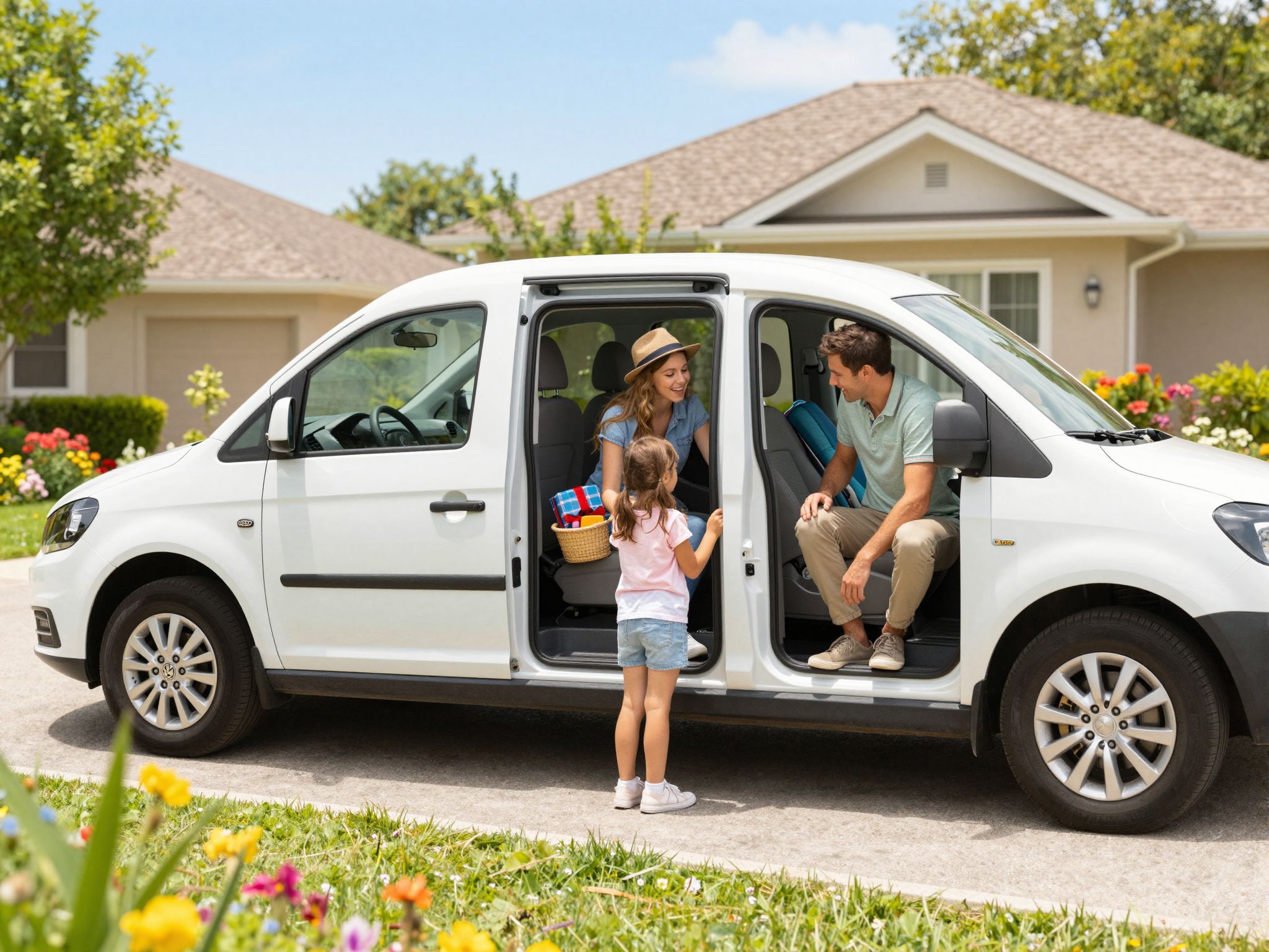 A Caddy Maxi bőséges helyet kínál nagycsaládok számára.