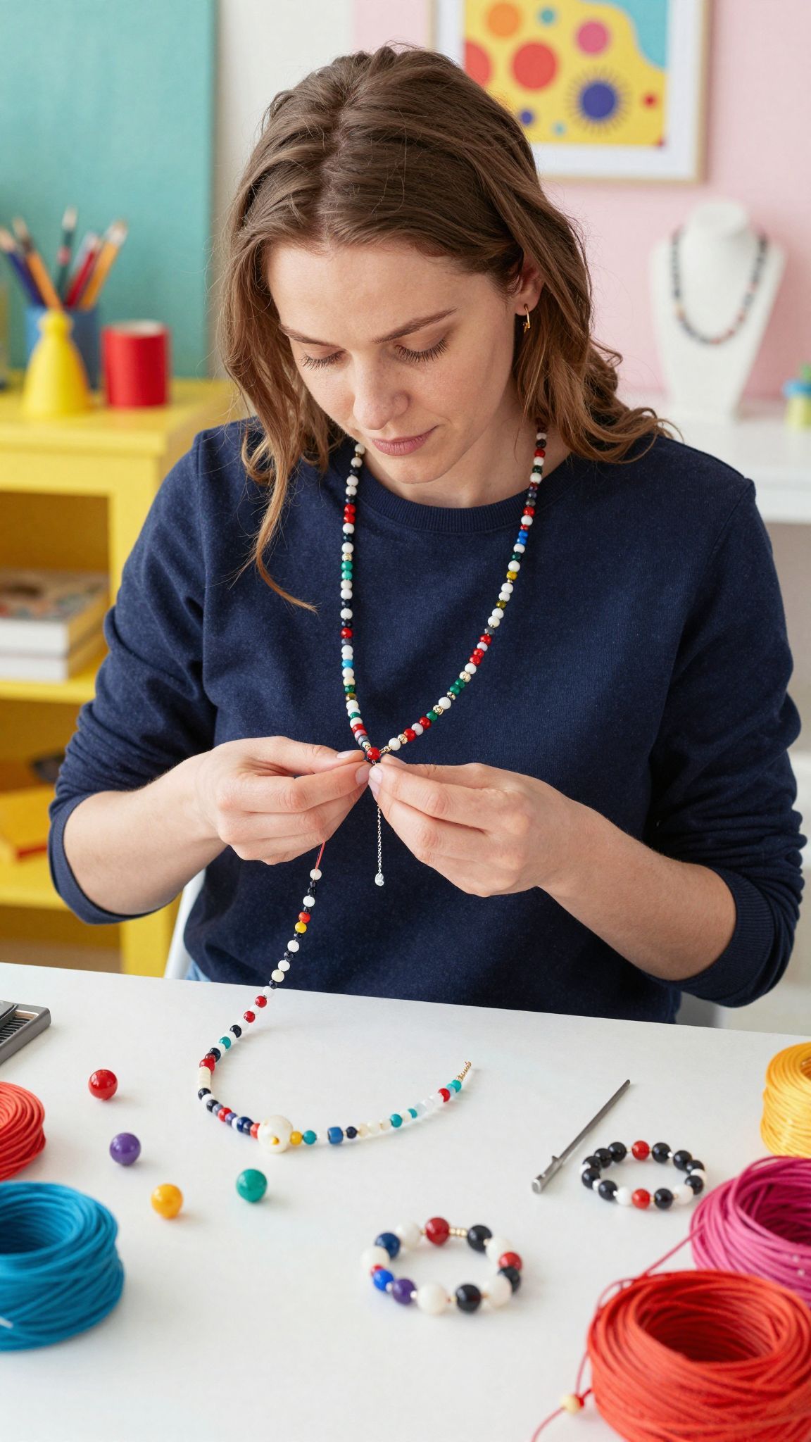 A gyöngyfűzés segíti a koncentráció és kreativitás fejlődését.