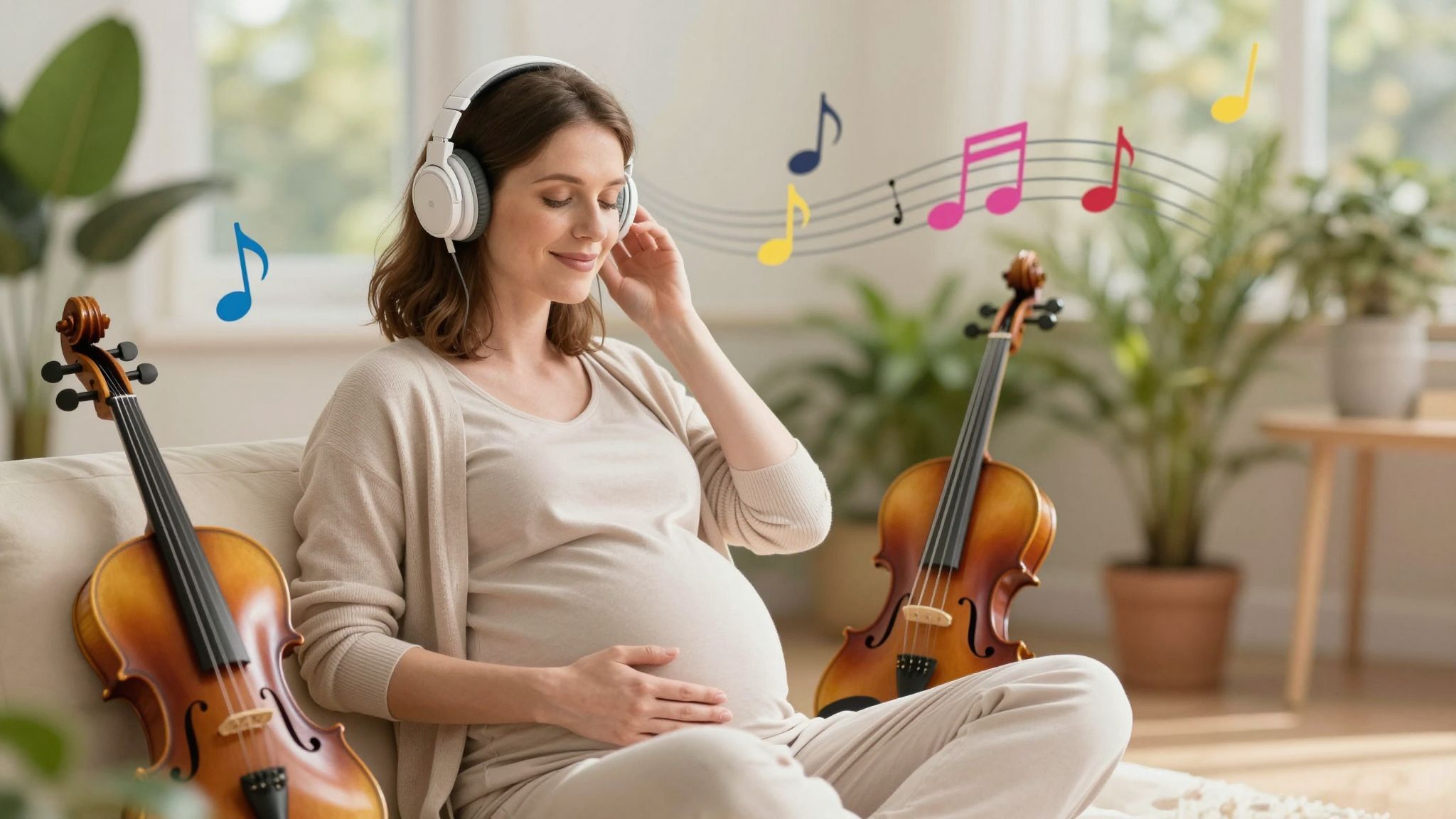 A zenehallgatás serkenti a magzati agy fejlődését.