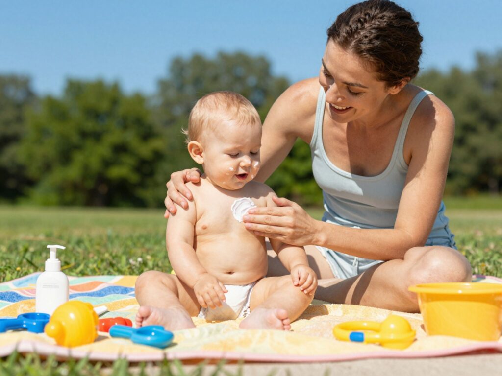Hogyan védd a baba bőrét a nap káros sugaraitól? Tippek a nyári bőrápoláshoz