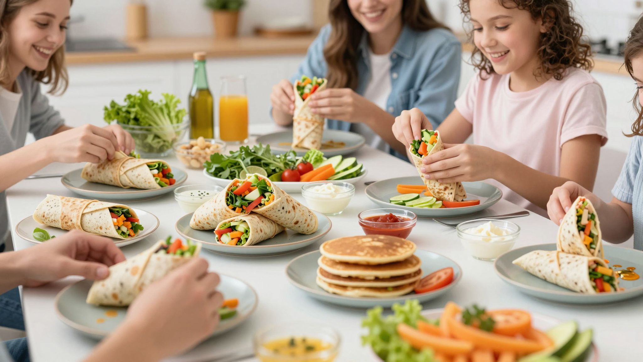Kreatív wrapek zöldségekkel és fehérjével gazdagíthatják a tízóraidat.