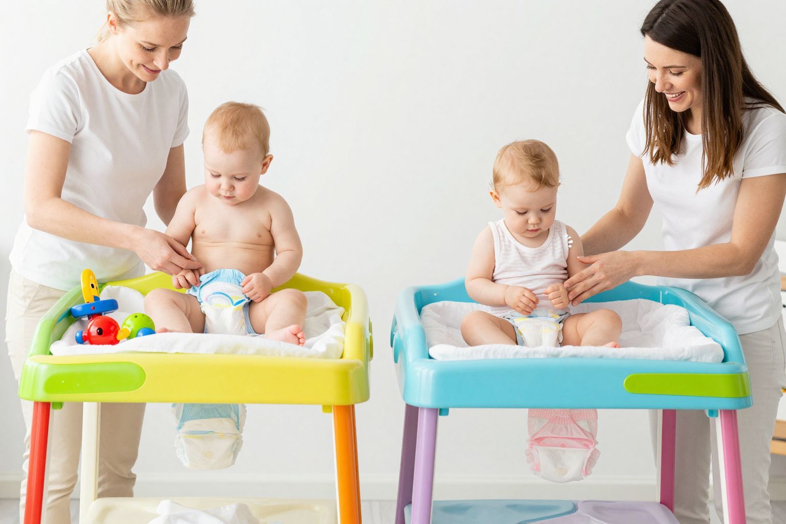 Fiúk esetében irányzás szükséges a pelenkázáskor.