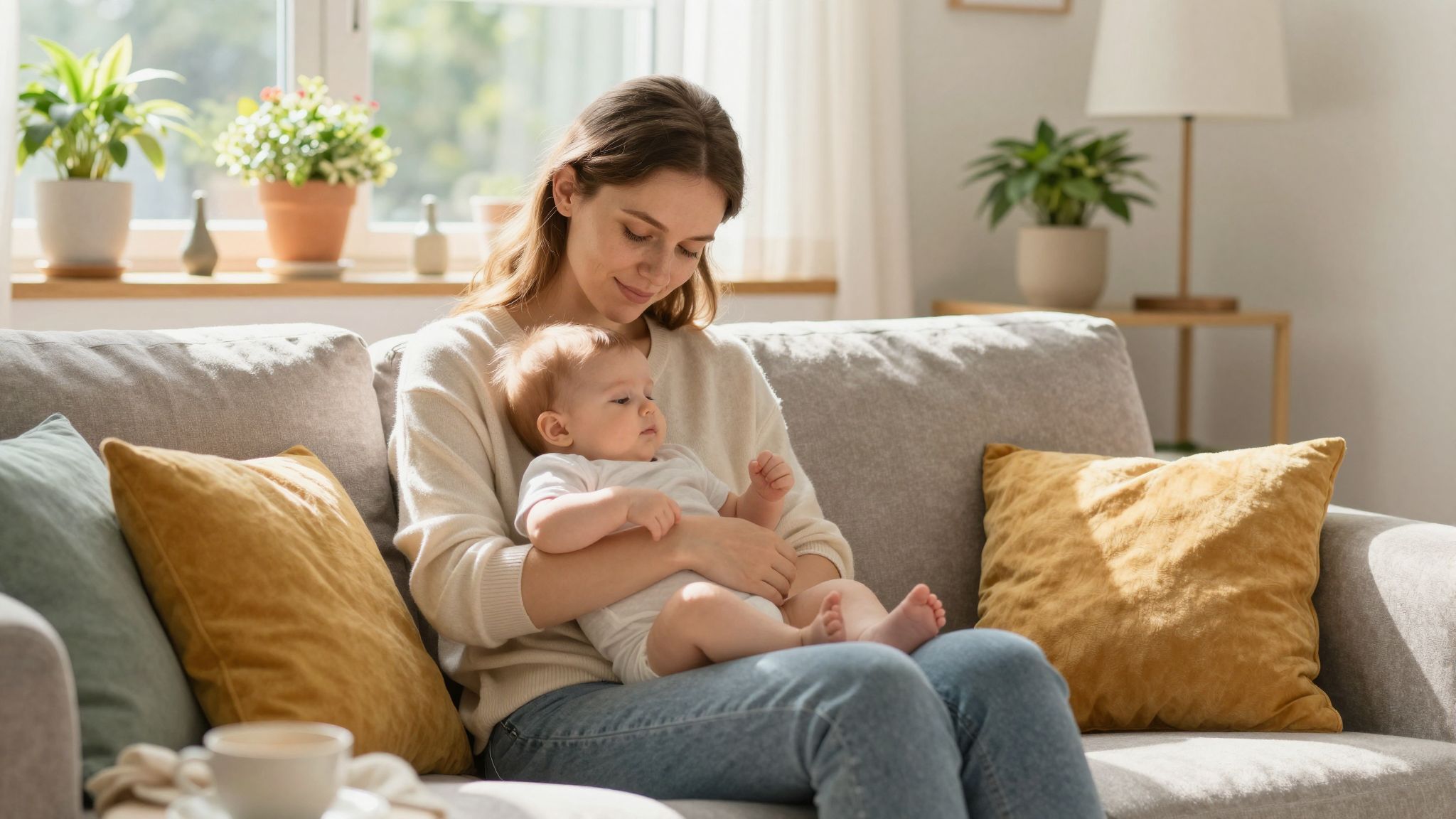 A támogató környezet segíti a szoptatás mentális jólétét.