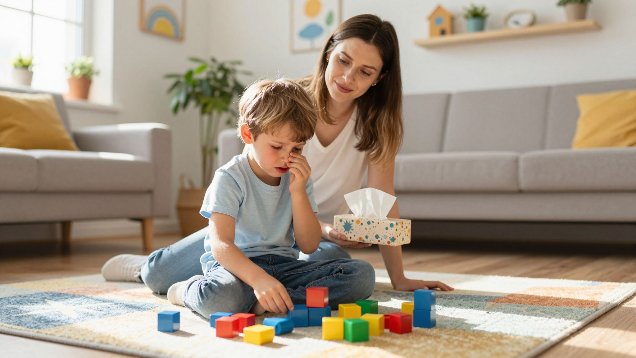 A gyerek otthonmaradása a kor és egészség függvénye.