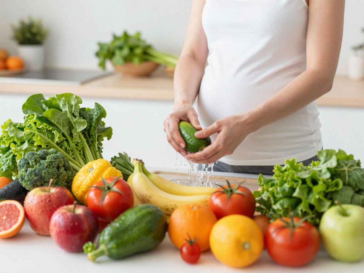 Nyers zöldségek és gyümölcsök a várandósság alatt: kockázatok és a helyes tisztítás szabályai