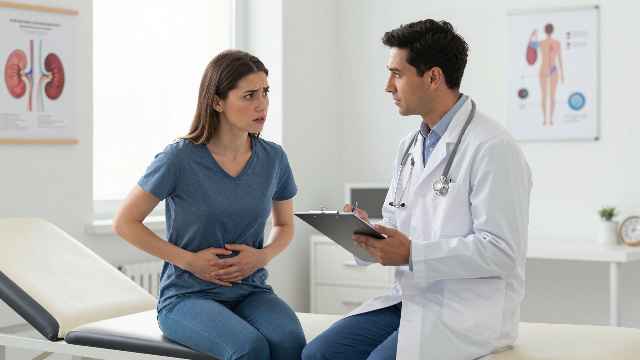 A vesekő és beágyazódás hasonló tüneteket okozhat.