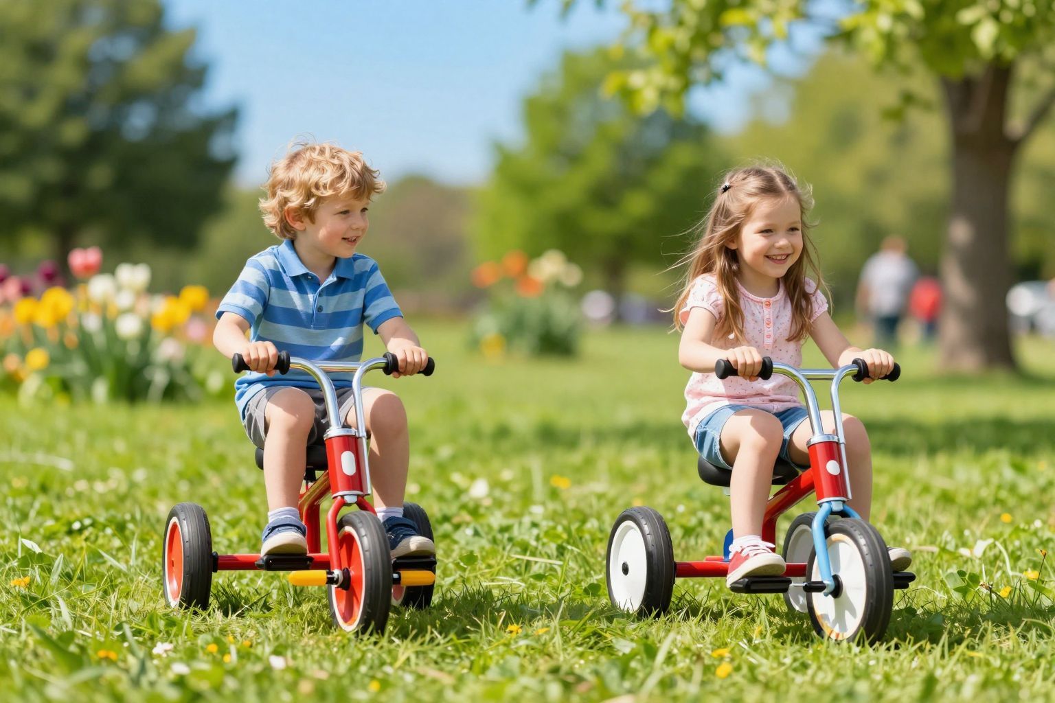 A pedálos járművek serkentik a kicsik önállóságát.