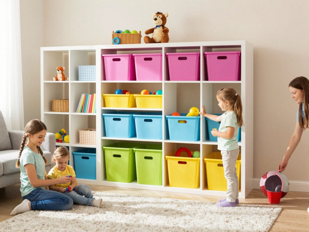 Rend a káoszban: 3 praktikus és helytakarékos megoldás a játékok tárolására