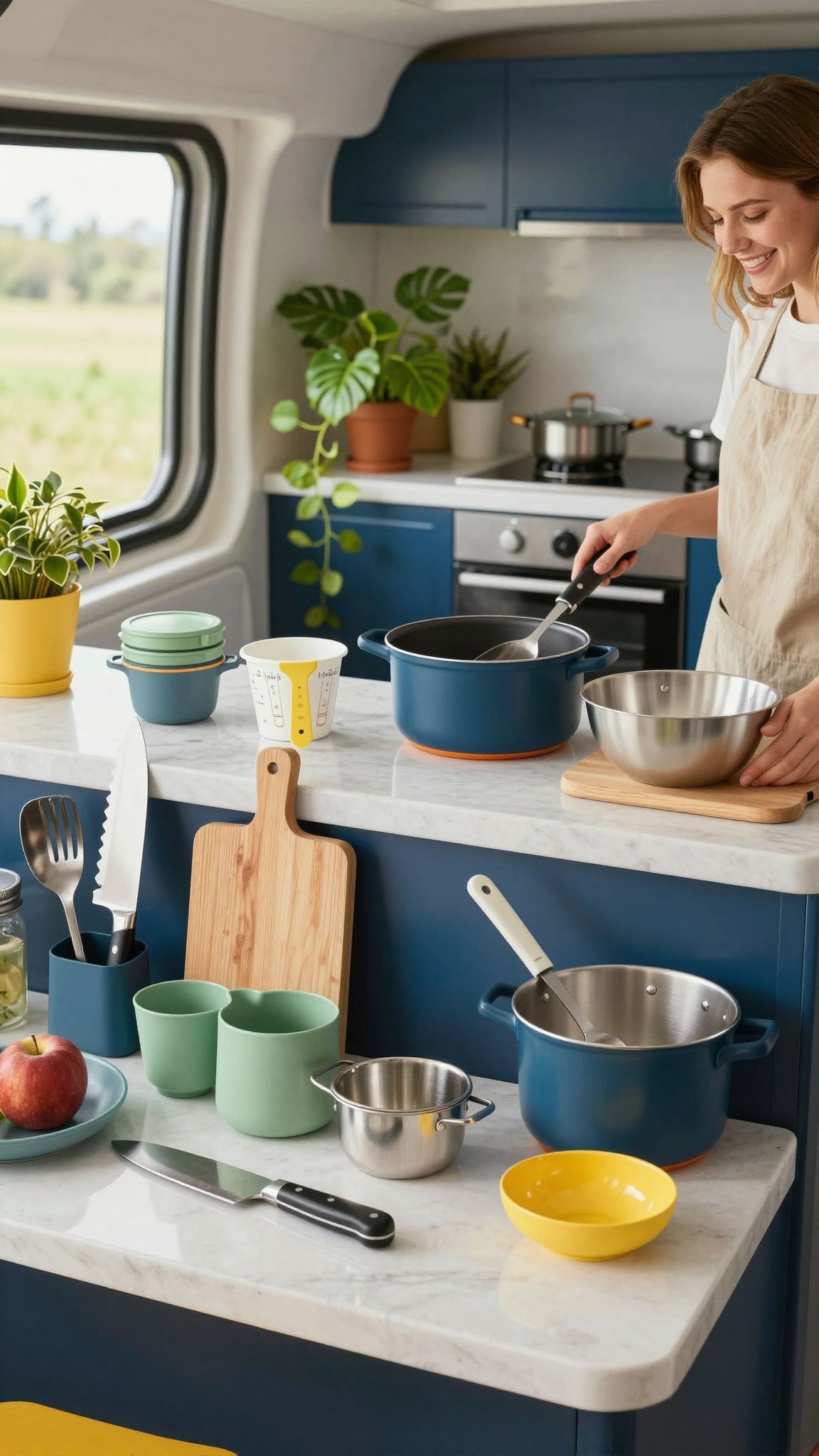A kapszulakonyha eszközei leegyszerűsítik a főzési folyamatokat.