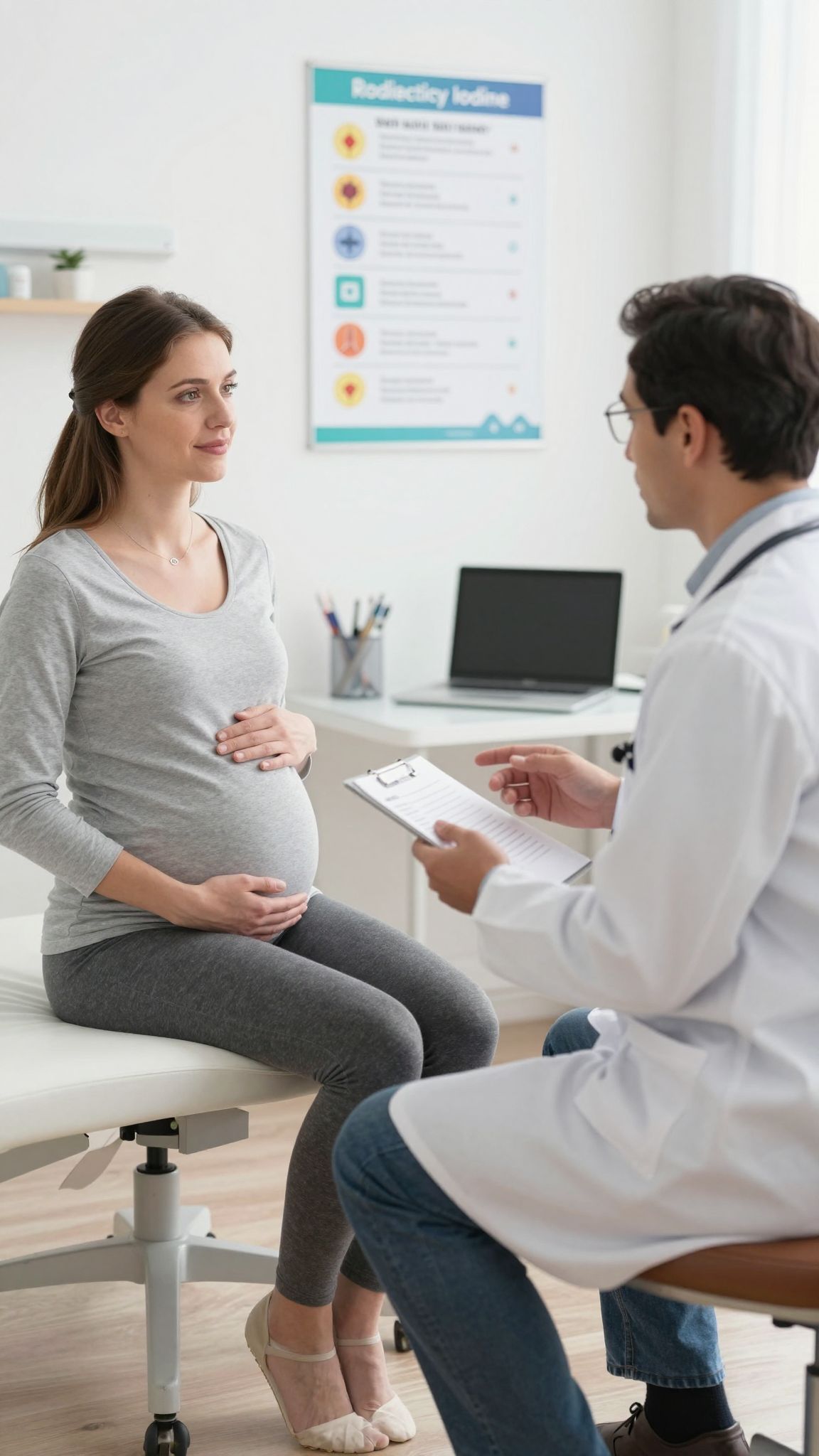 A radioaktív jód károsíthatja a magzat pajzsmirigyét.