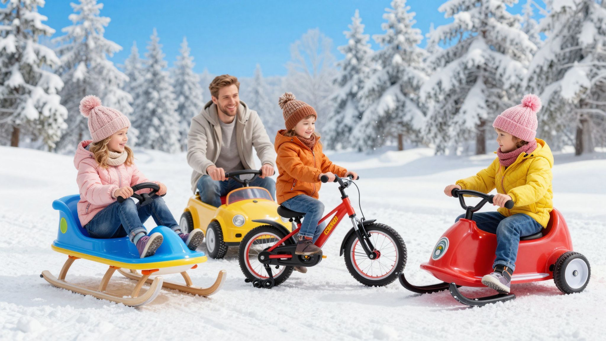 A hófánk és a téli roller szórakoztató alternatívák.