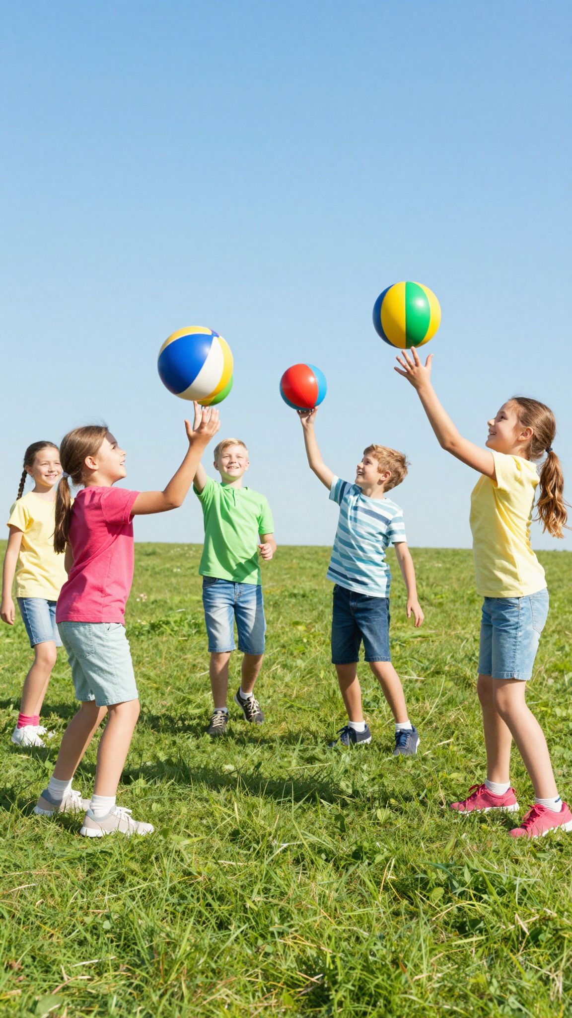 A labdás játékok erősítik a gyermekek tapintási érzékelését.