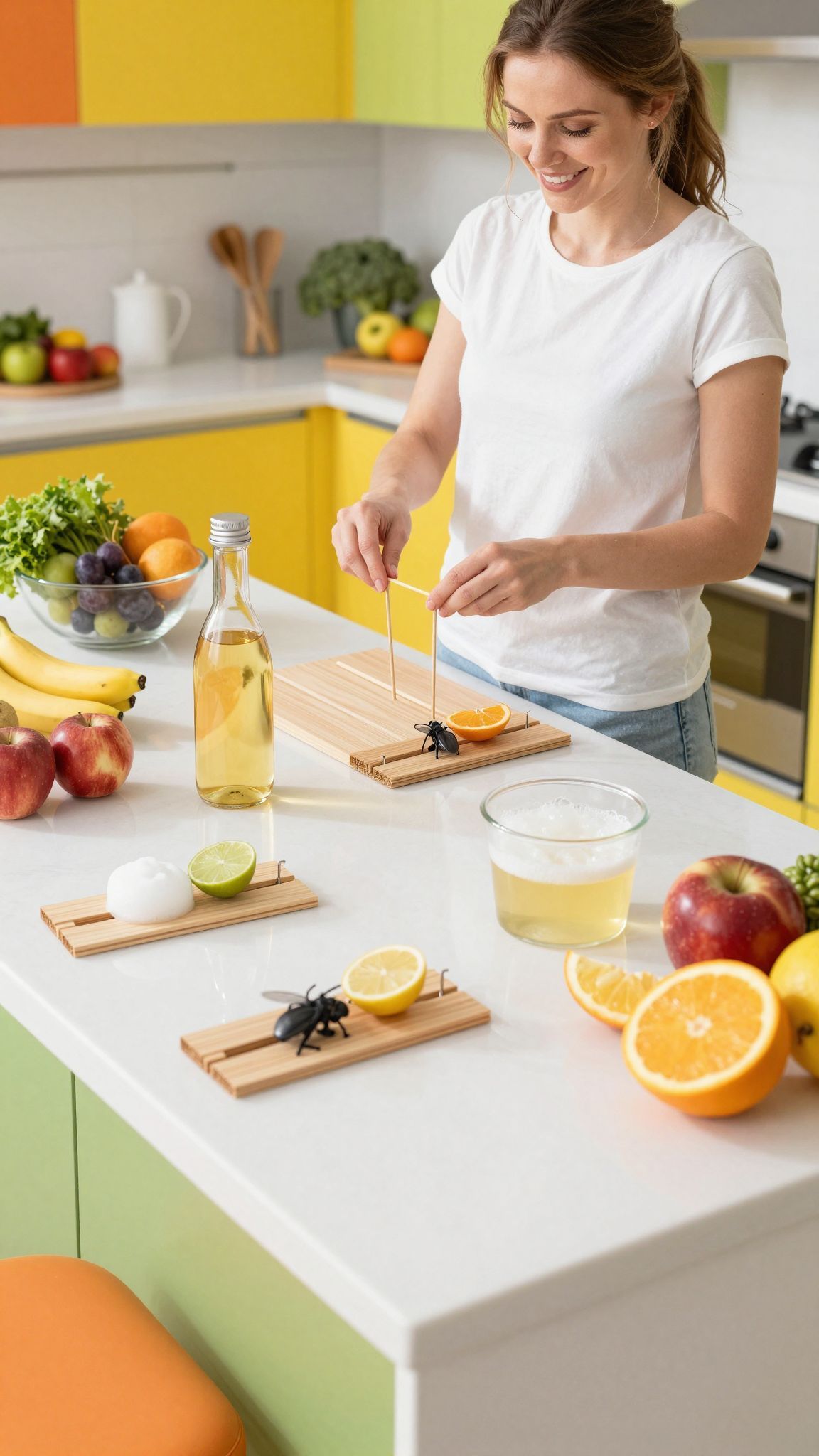 A muslincák ellen a házi csapdák is hatékonyak.