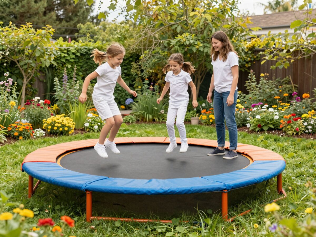 Trambulin a kertben: fontos biztonsági szabályok, amiket minden szülőnek ismernie kell