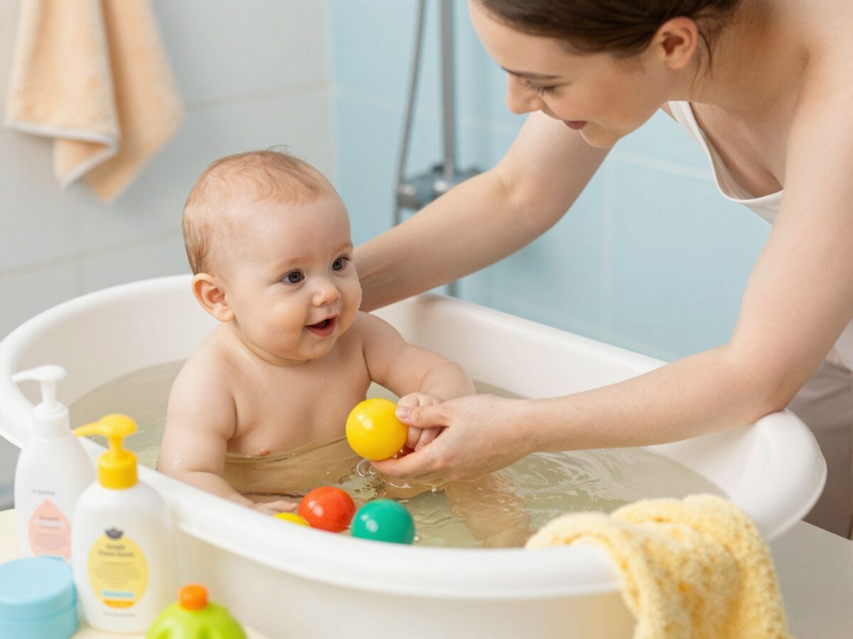 Útmutató a baba fürdetéséhez: ideális vízhőmérséklet, kozmetikumok és biztonsági tippek