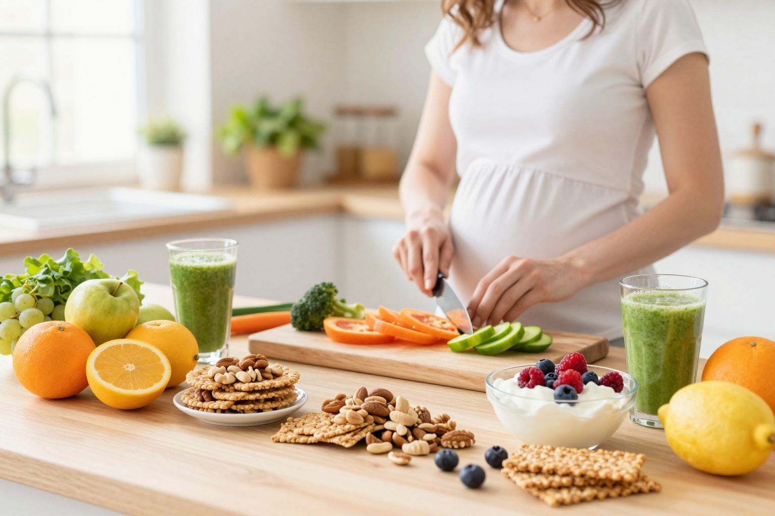 A célzott nassolás vitaminokkal támogatja a várandós anyákat.