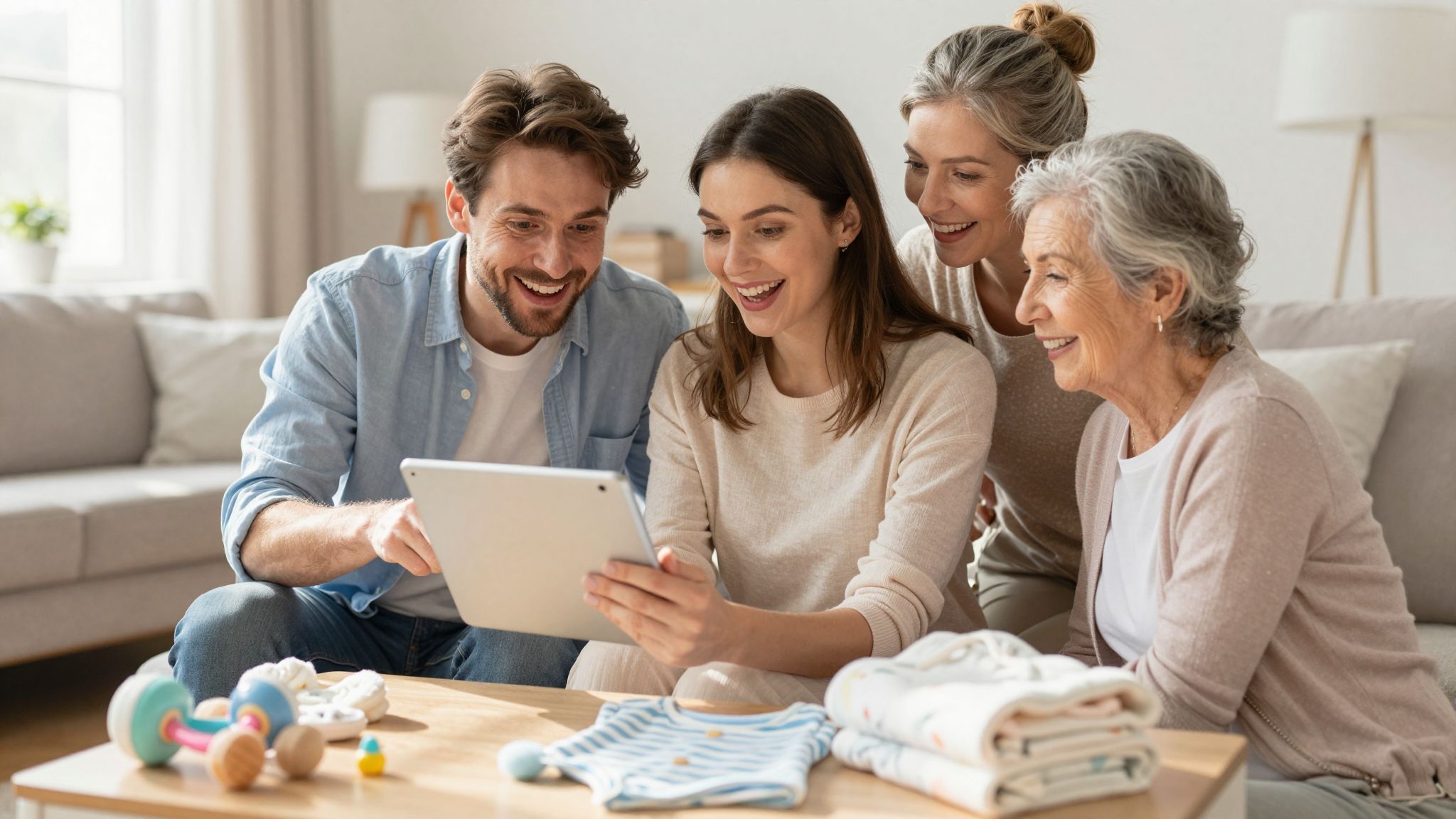 A nagyszülők támogatása kulcsszerepet játszik a baba nevelésében.