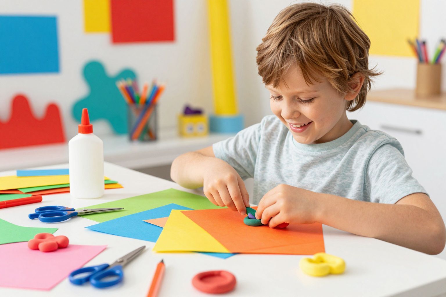 A barkácsolás segíti a finommotorika fejlődését.