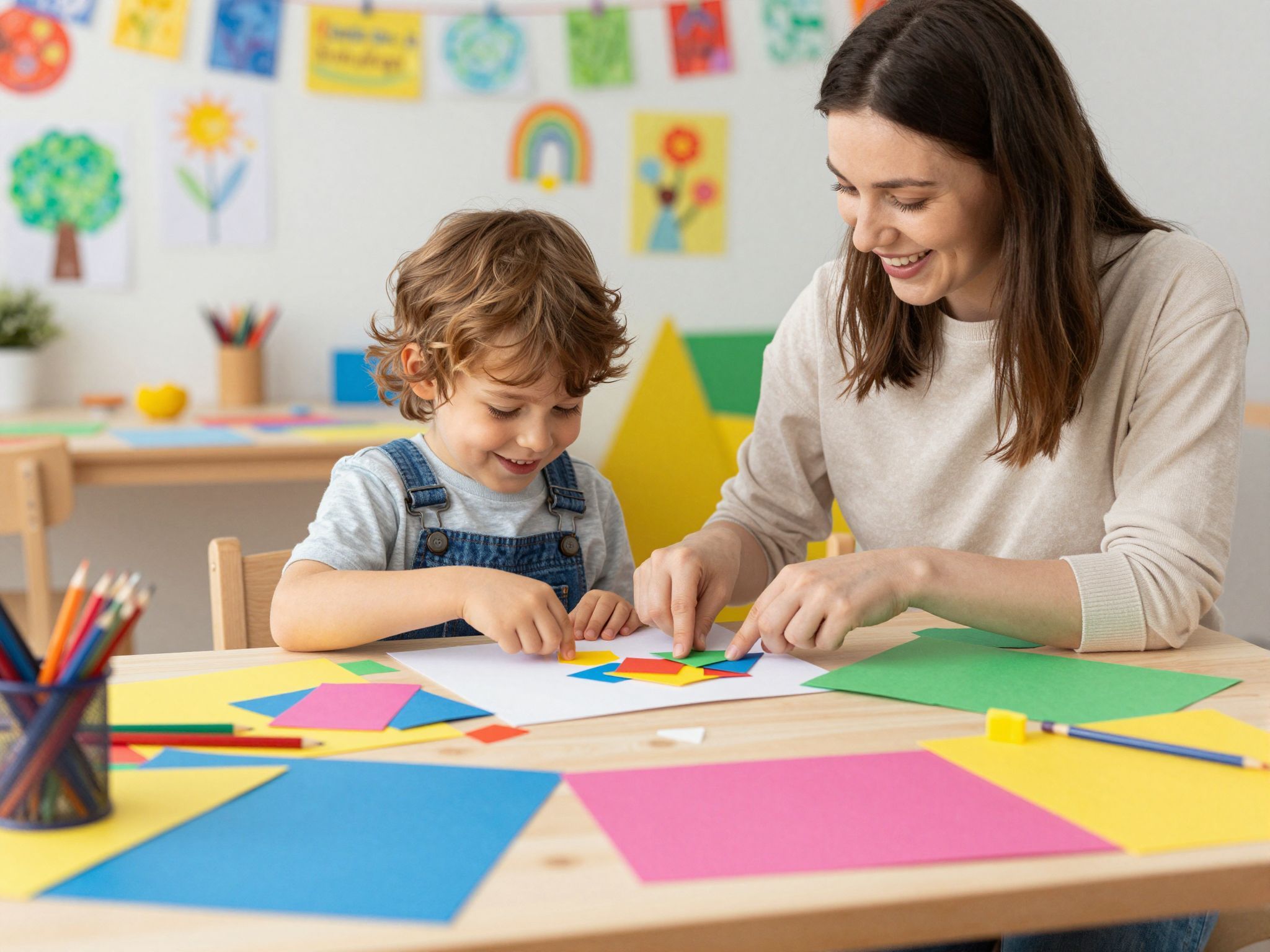 A kreatív kézműveskedés játékosan segíti a nyelvtanulást.