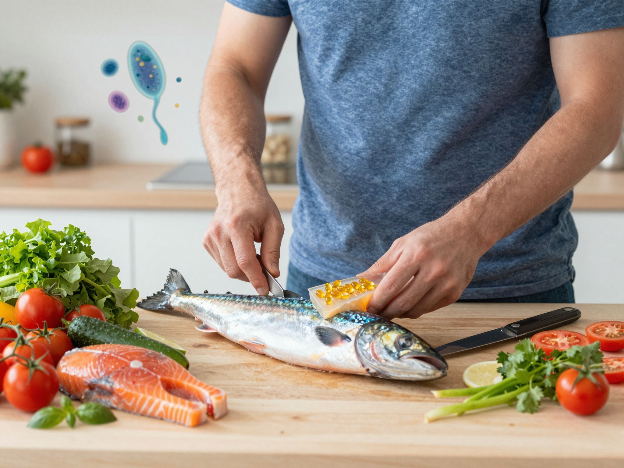 A DHA és EPA növelheti a spermiumok mozgékonyságát.