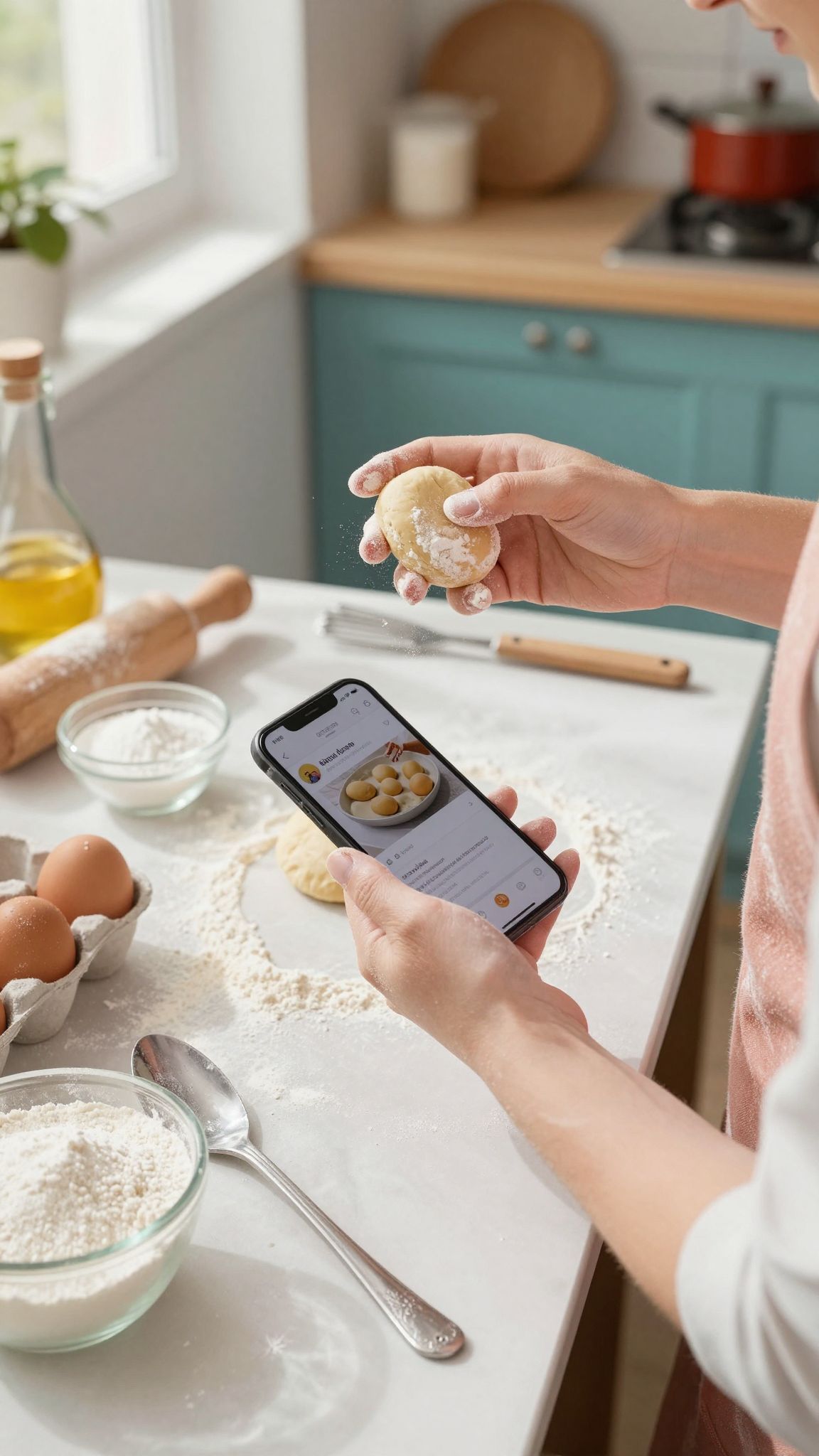 Használj vízálló tokot a telefonod védelemére sütés közben!