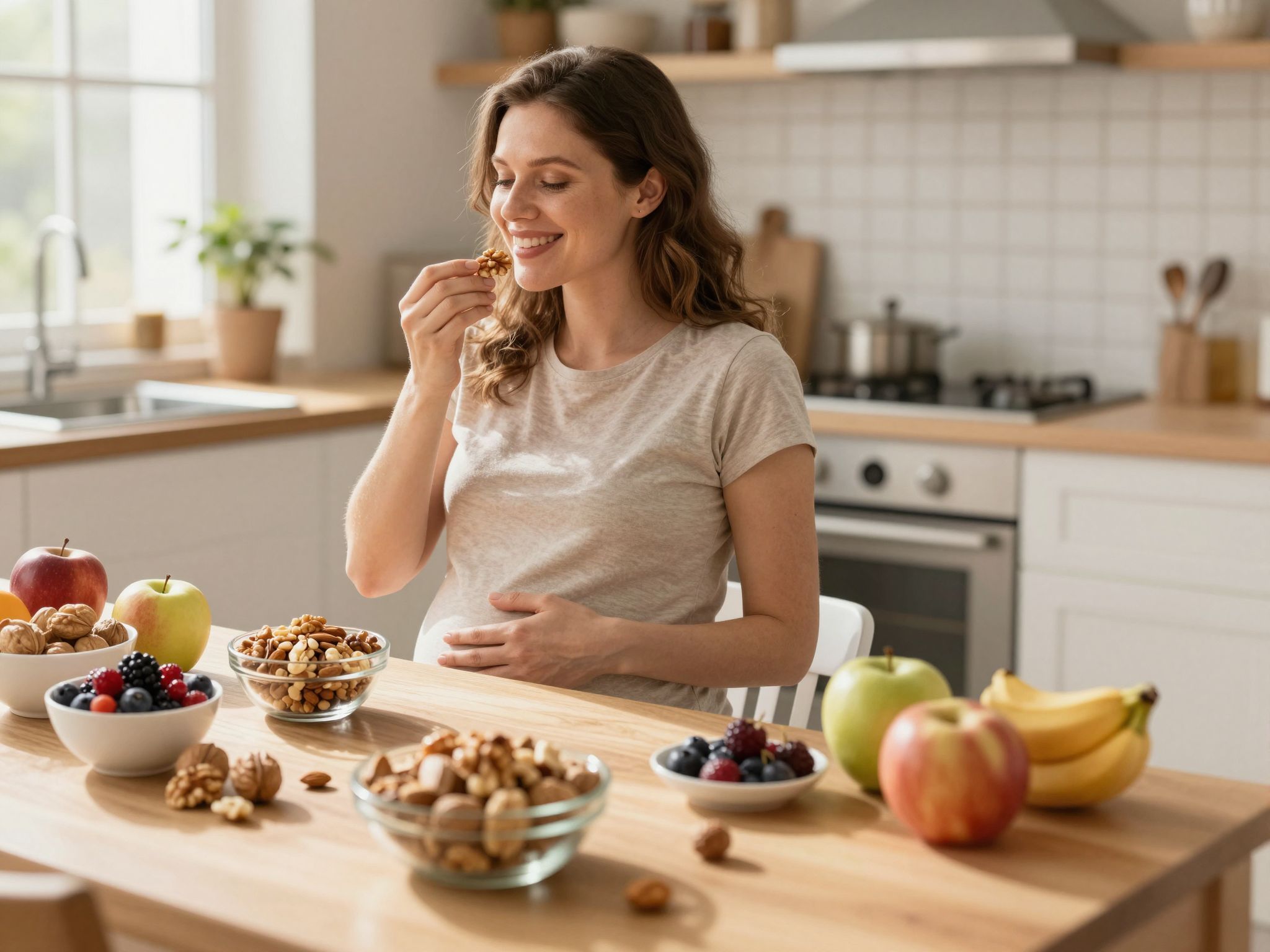 A dió fogyasztása csökkentheti a magzati allergia kockázatát.