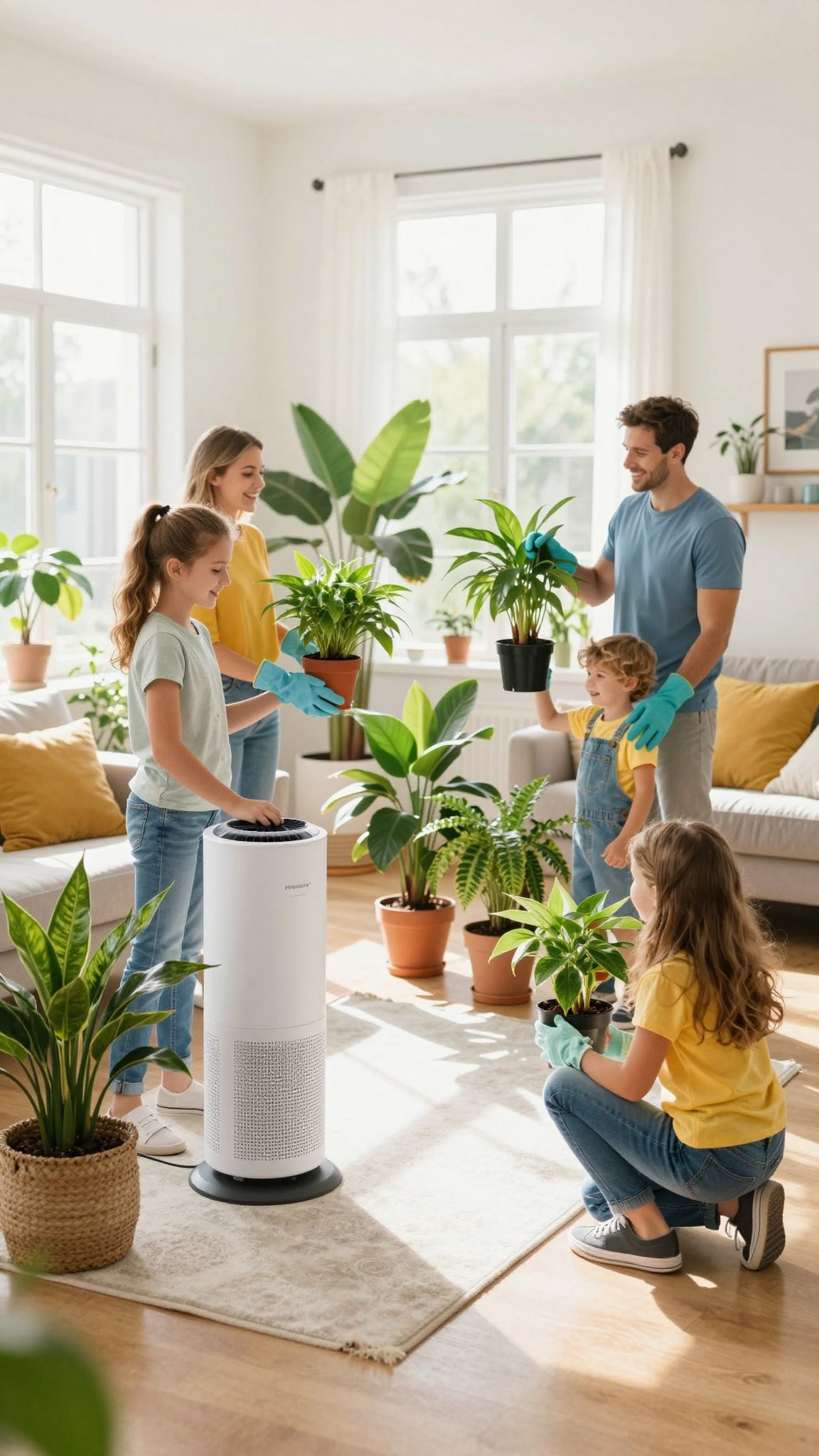 A falak és felületek alapos tisztítása csökkenti a pollent.