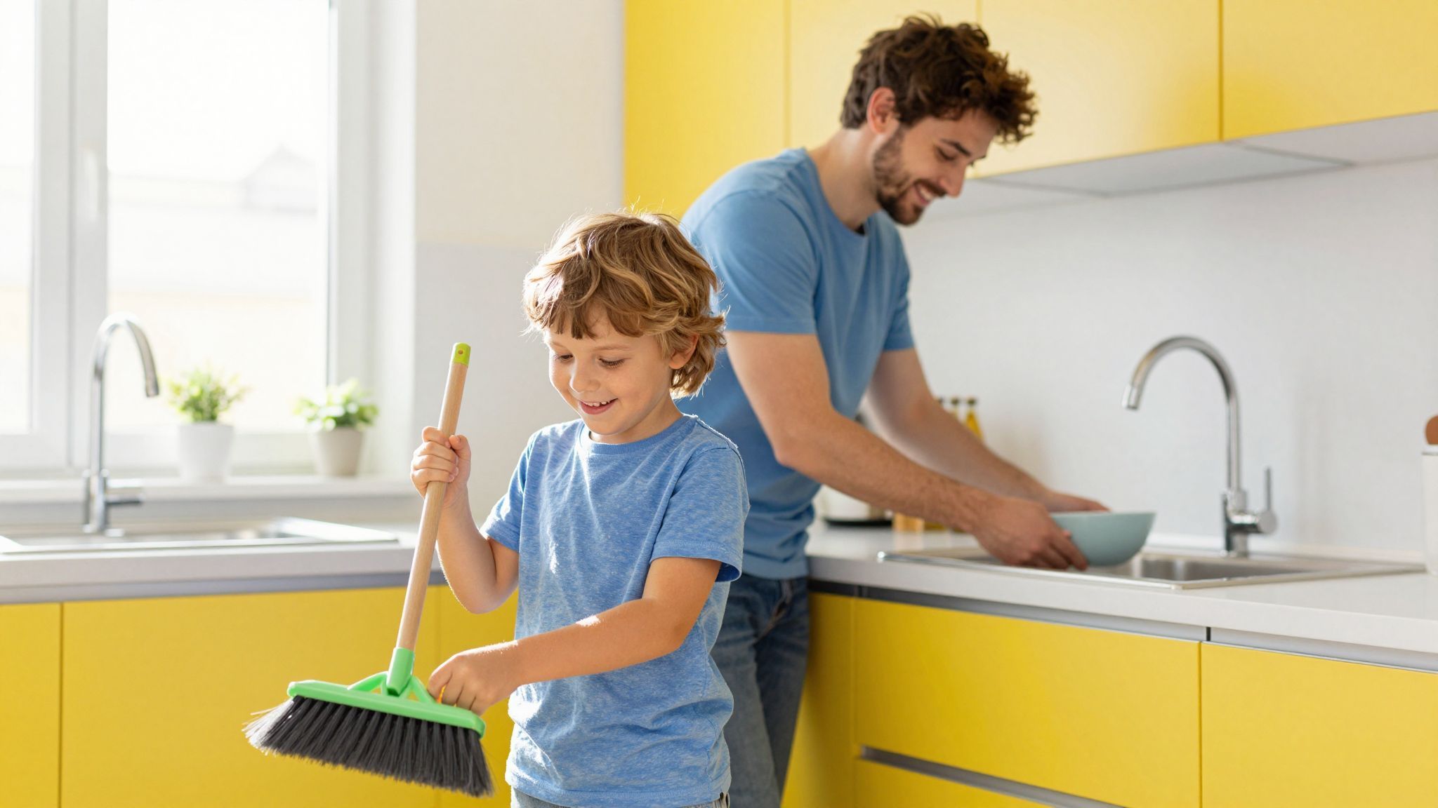 A háztartási feladatok segítik a felelősségérzet fejlesztését.