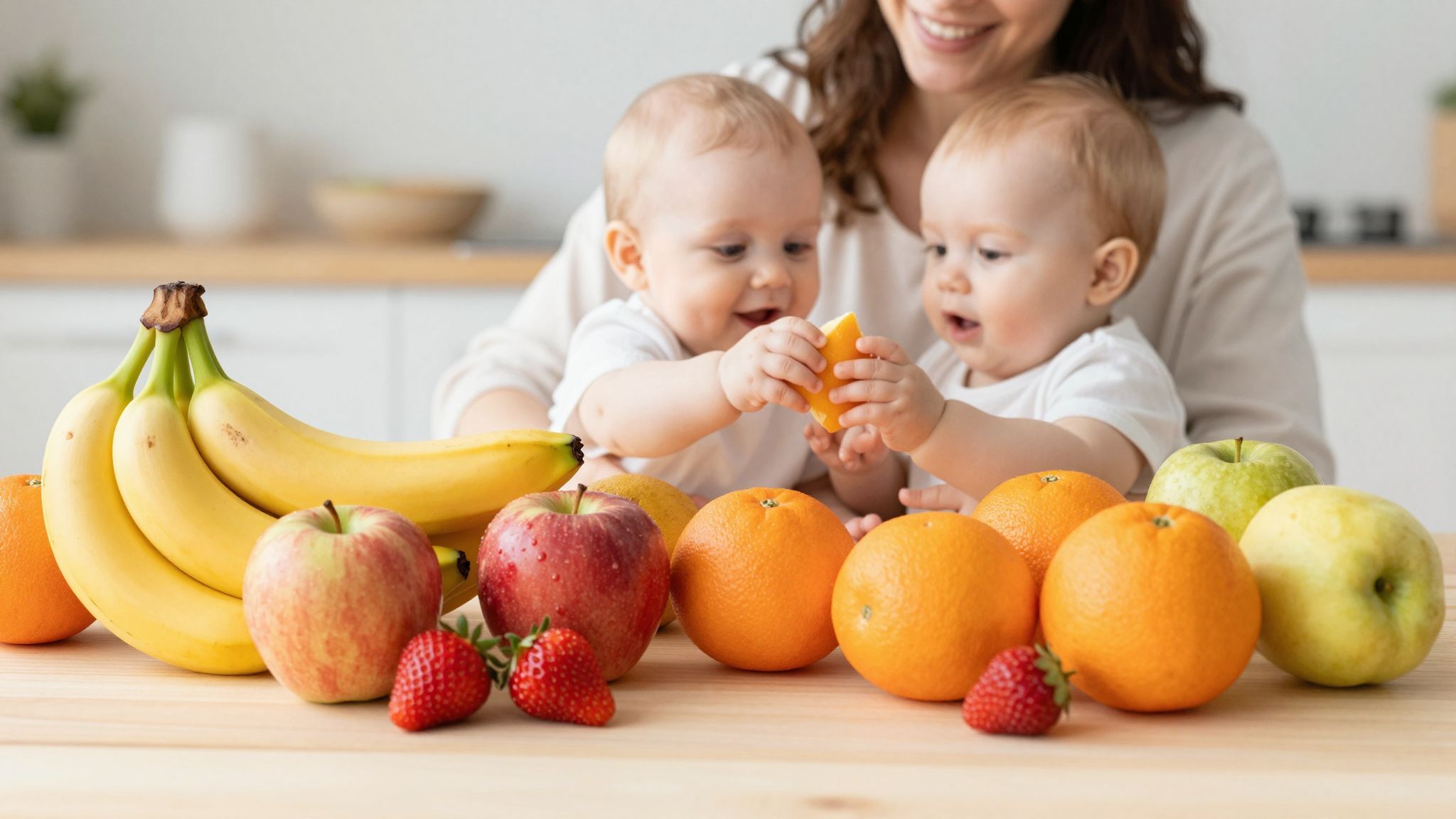 A gyümölcsök gazdag vitaminokban és rostokban támogatják a babát.