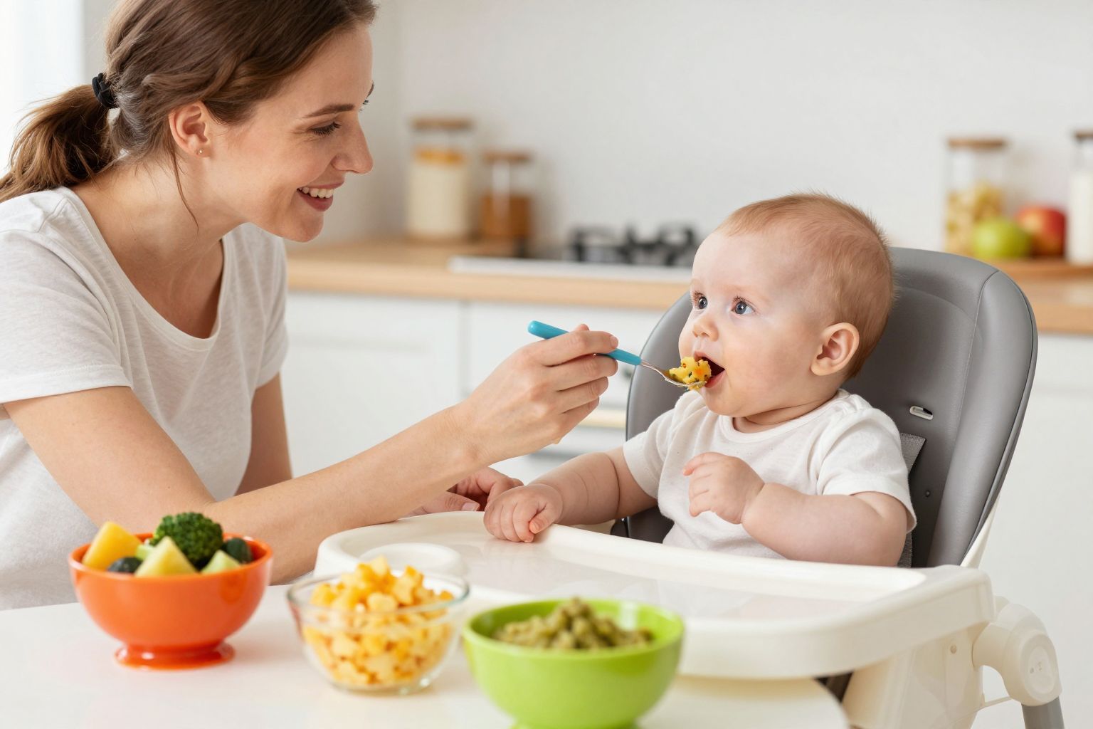 A hozzátáplálás segíthet a baba egészséges súlygyarapodásában.