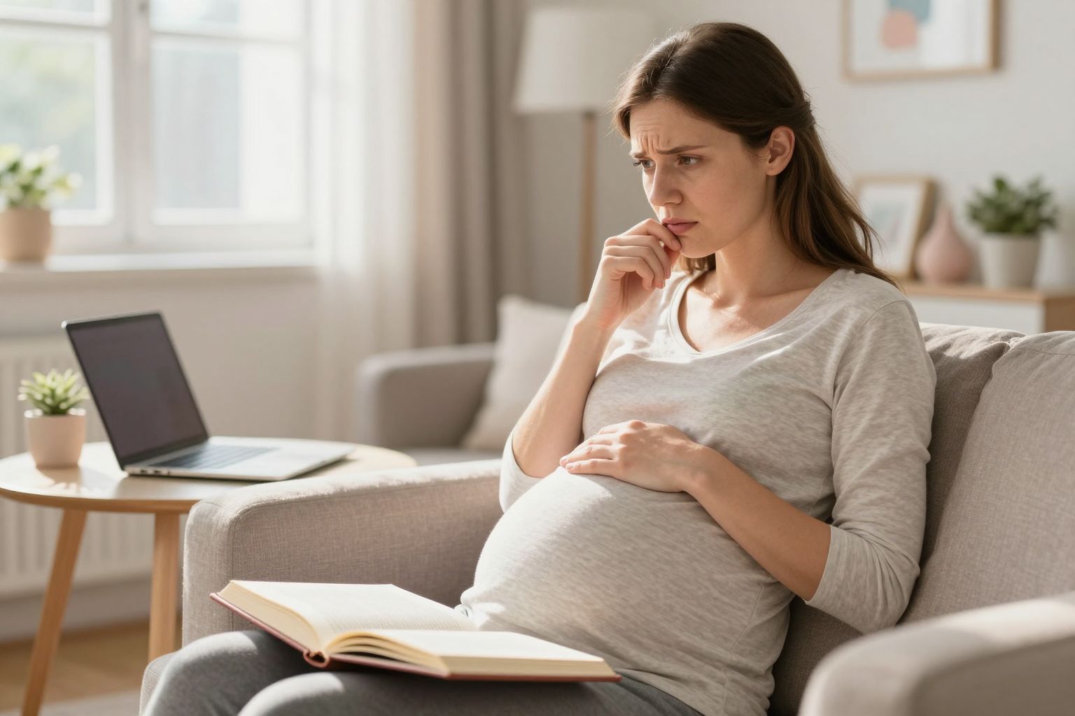 A kismama ébersége kulcsfontosságú a veszélyes jelek észlelésében.