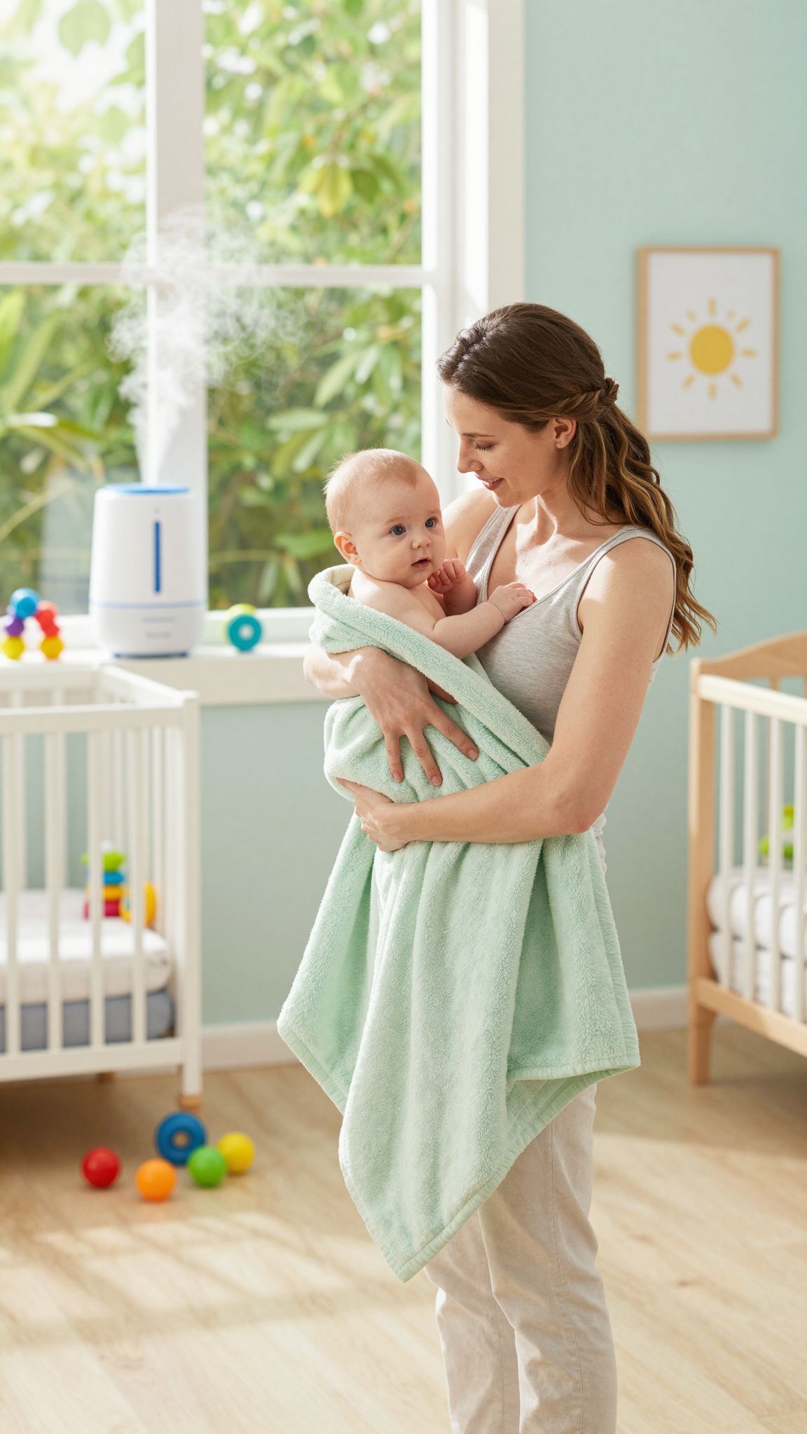 A párásítás csökkentheti a légúti irritációt babáknál.