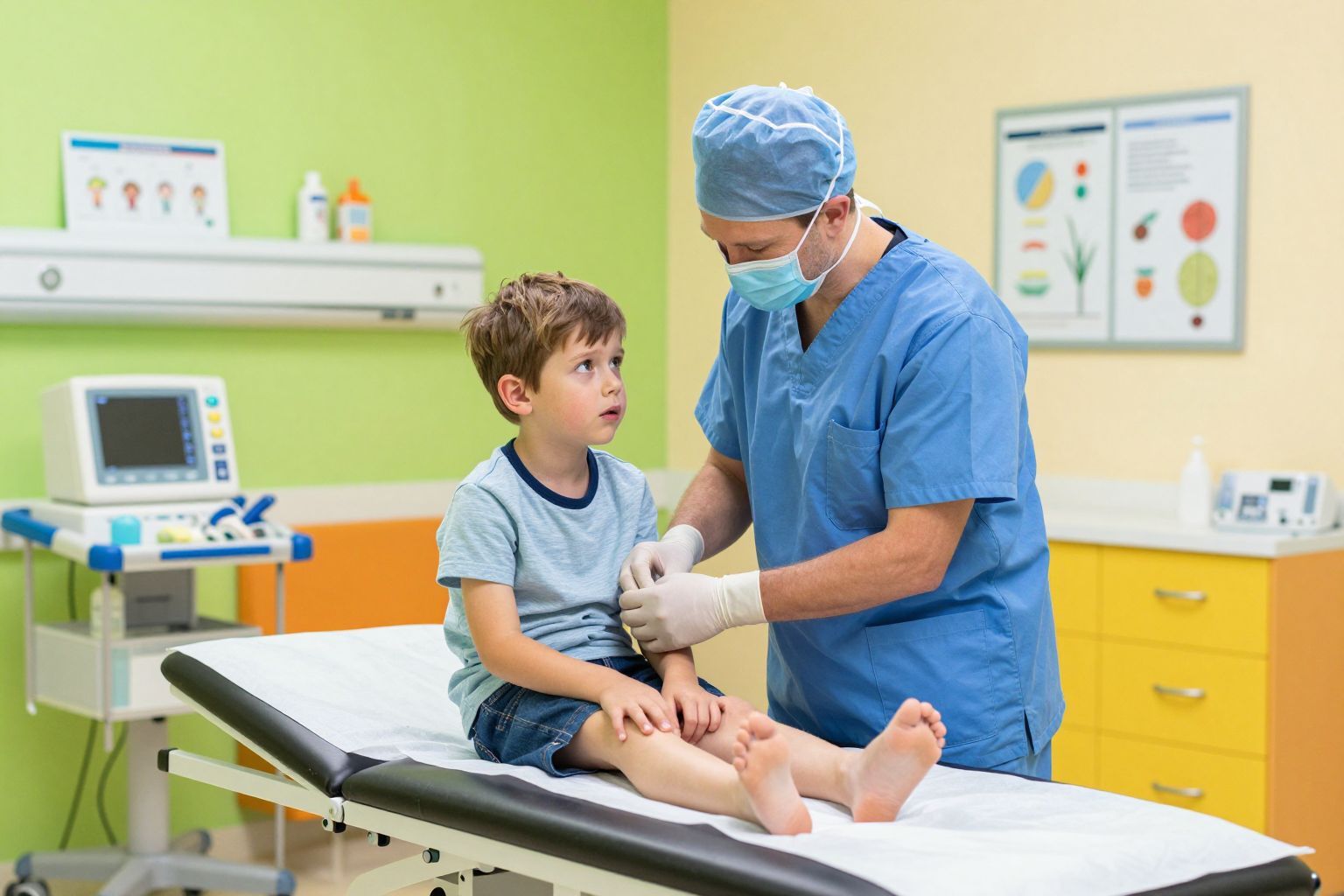 A gyermeksebész kulcsfontosságú a lágyéksérv diagnosztizálásában.