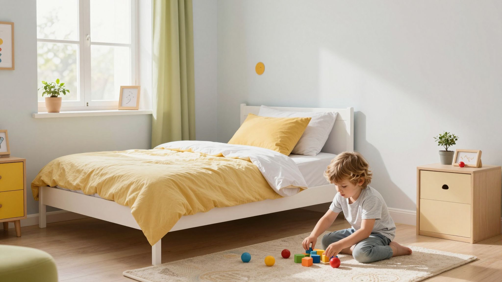 Az ágy helyzete befolyásolja a gyermek alvását.