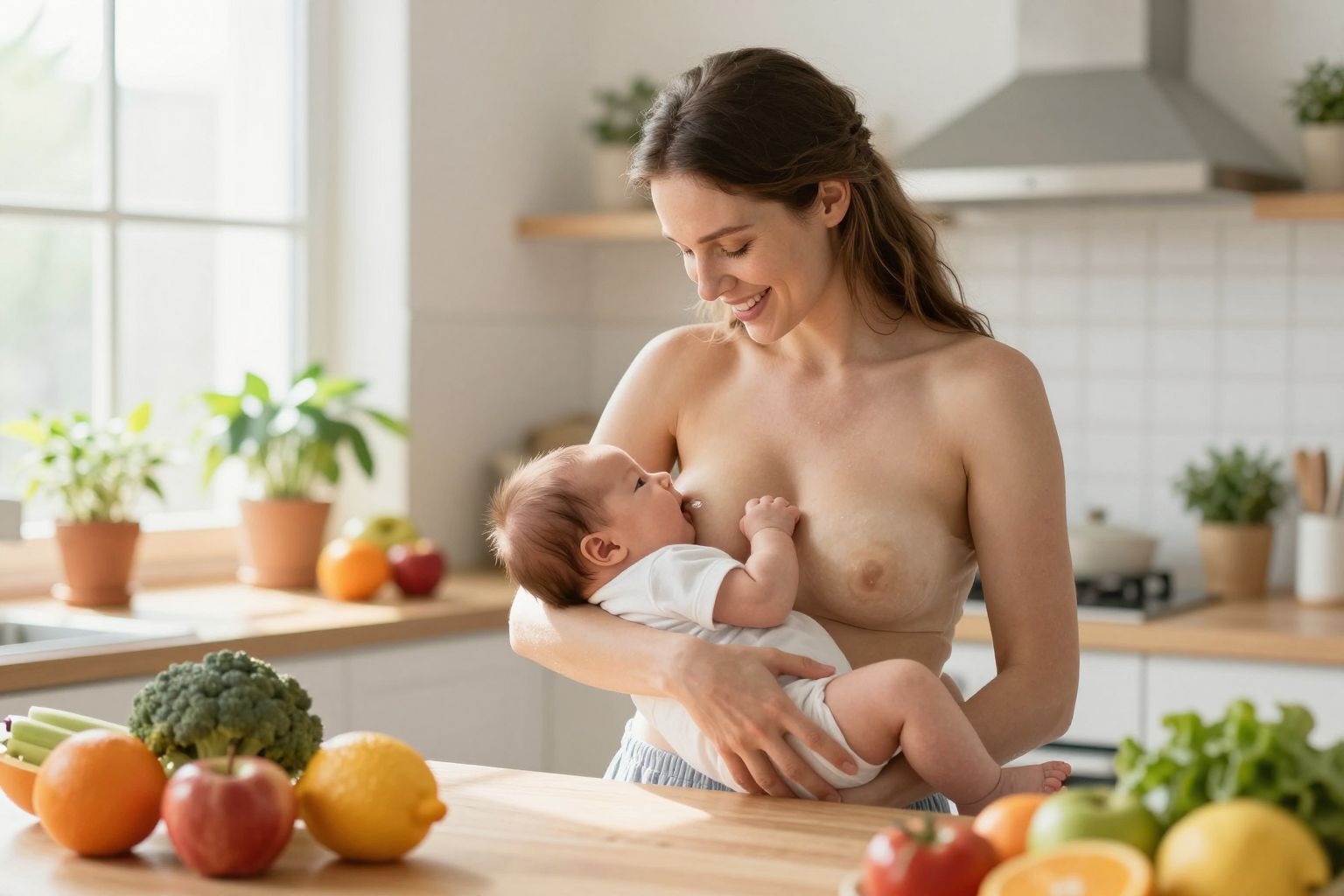 A szoptatás során a kalóriaszükséglet nőhet körülbelül 500-al.