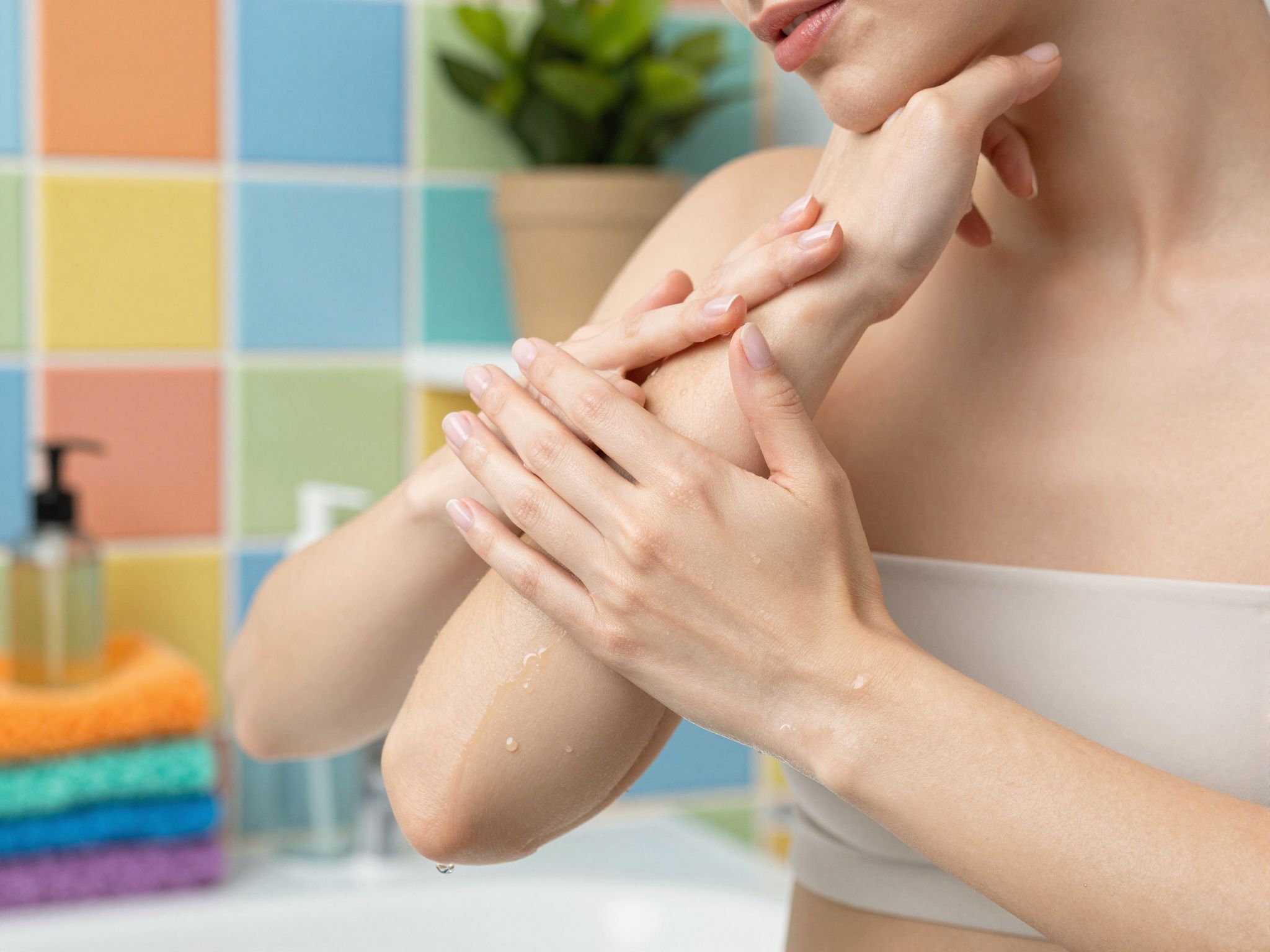 A száraz bőr barrierje gyengül, fokozva a vízvesztést.