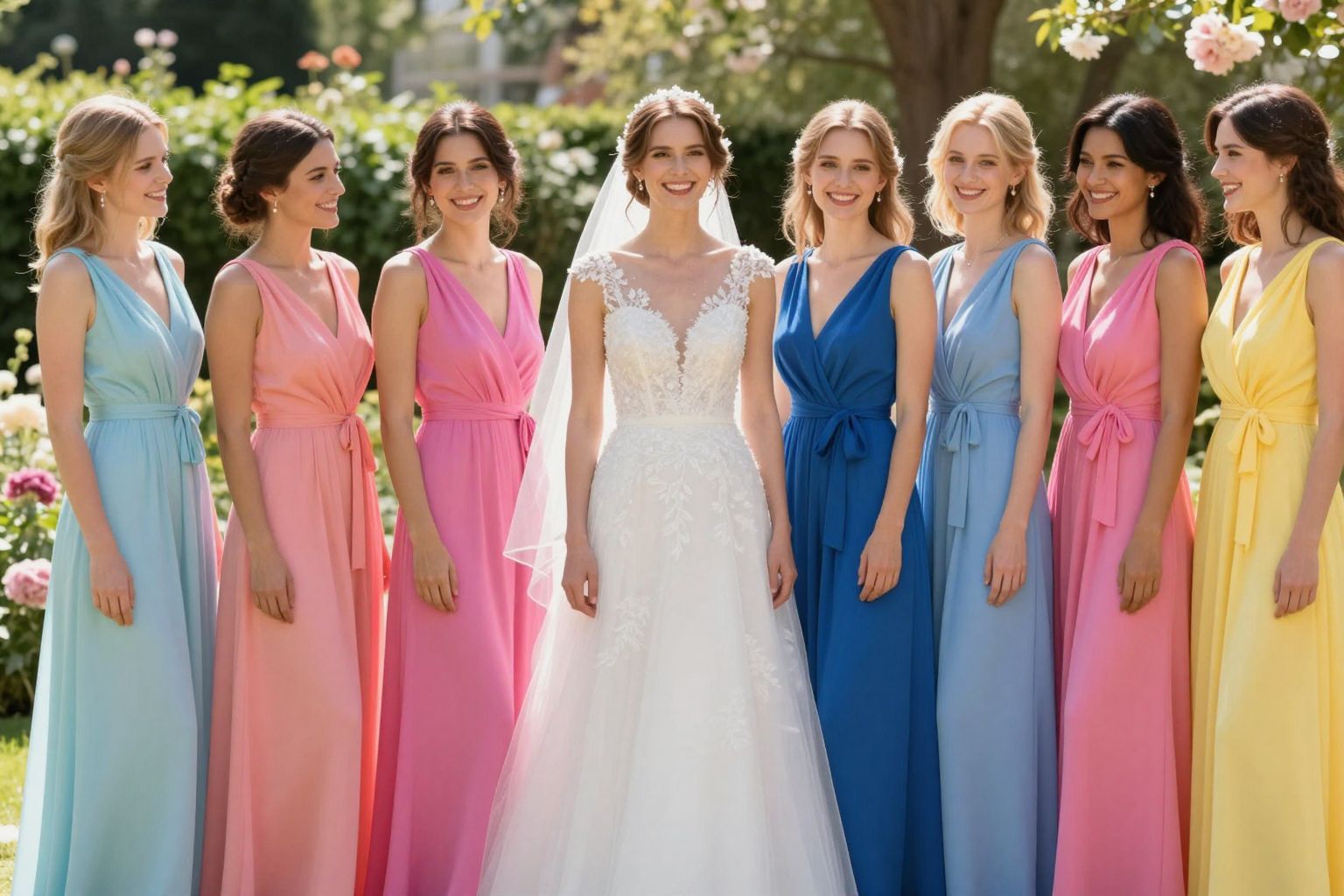 A színek és anyagok hatással vannak az esküvő hangulatára.