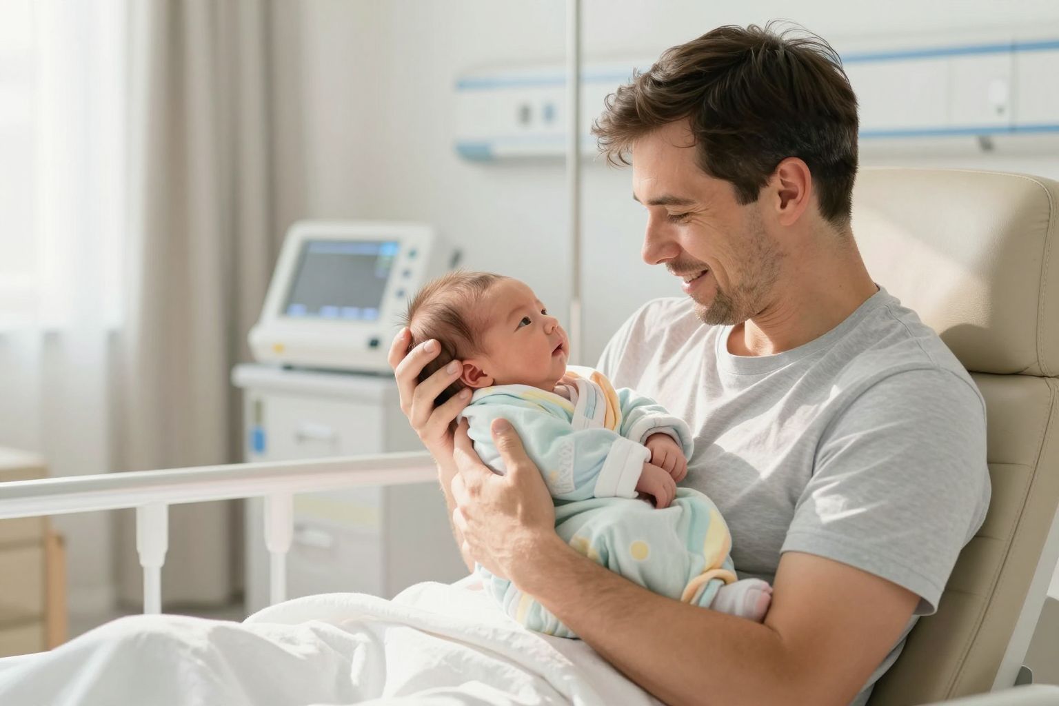 Az apák jelenléte erősíti a korai kötődést.