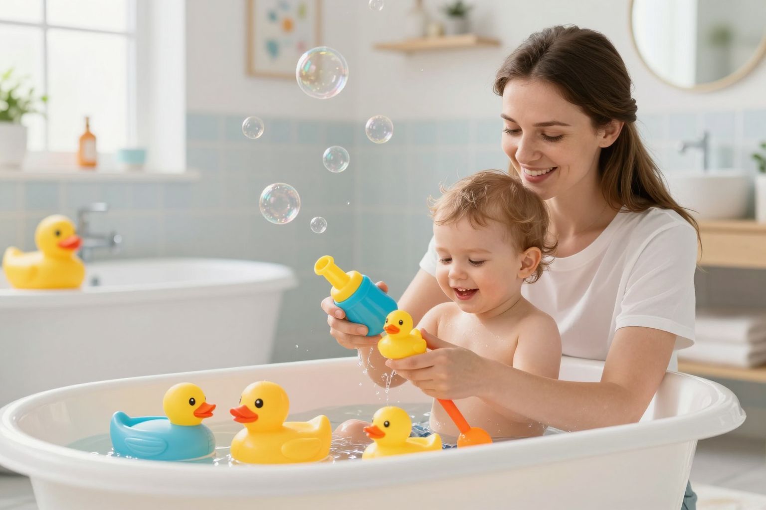 A szülők gyakran elfelejtik a fürdőjátékok rendszeres tisztítását.